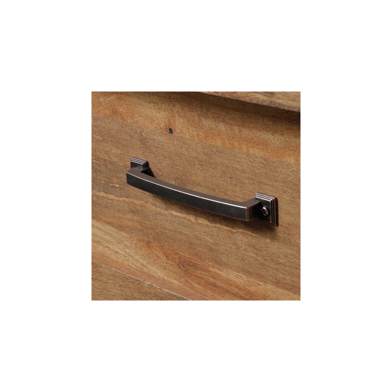 Commode double à 6 tiroirs et table de chevet à 1 tiroir, fini mangue sindoori