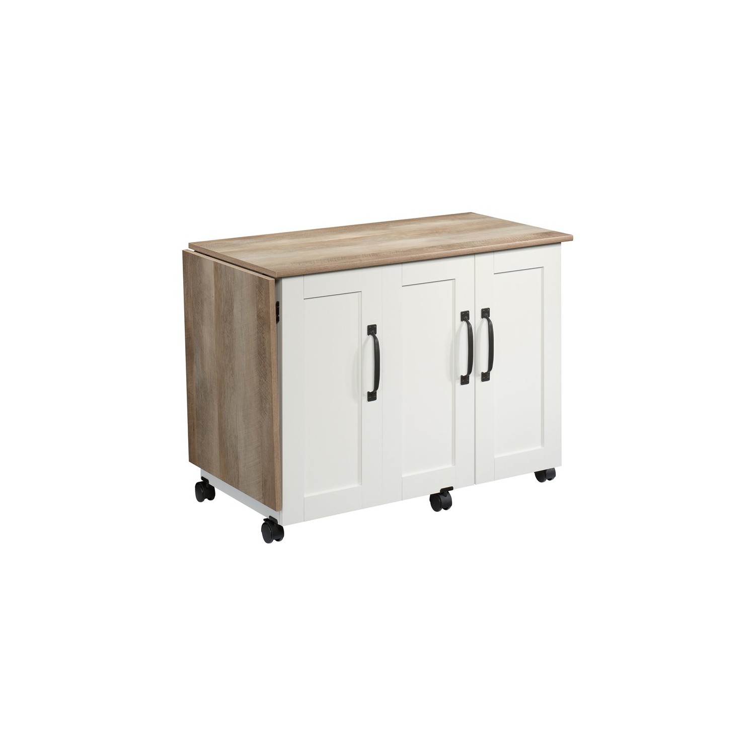 2 Piece Bookcase and Craft Table Set in Lintel Oak