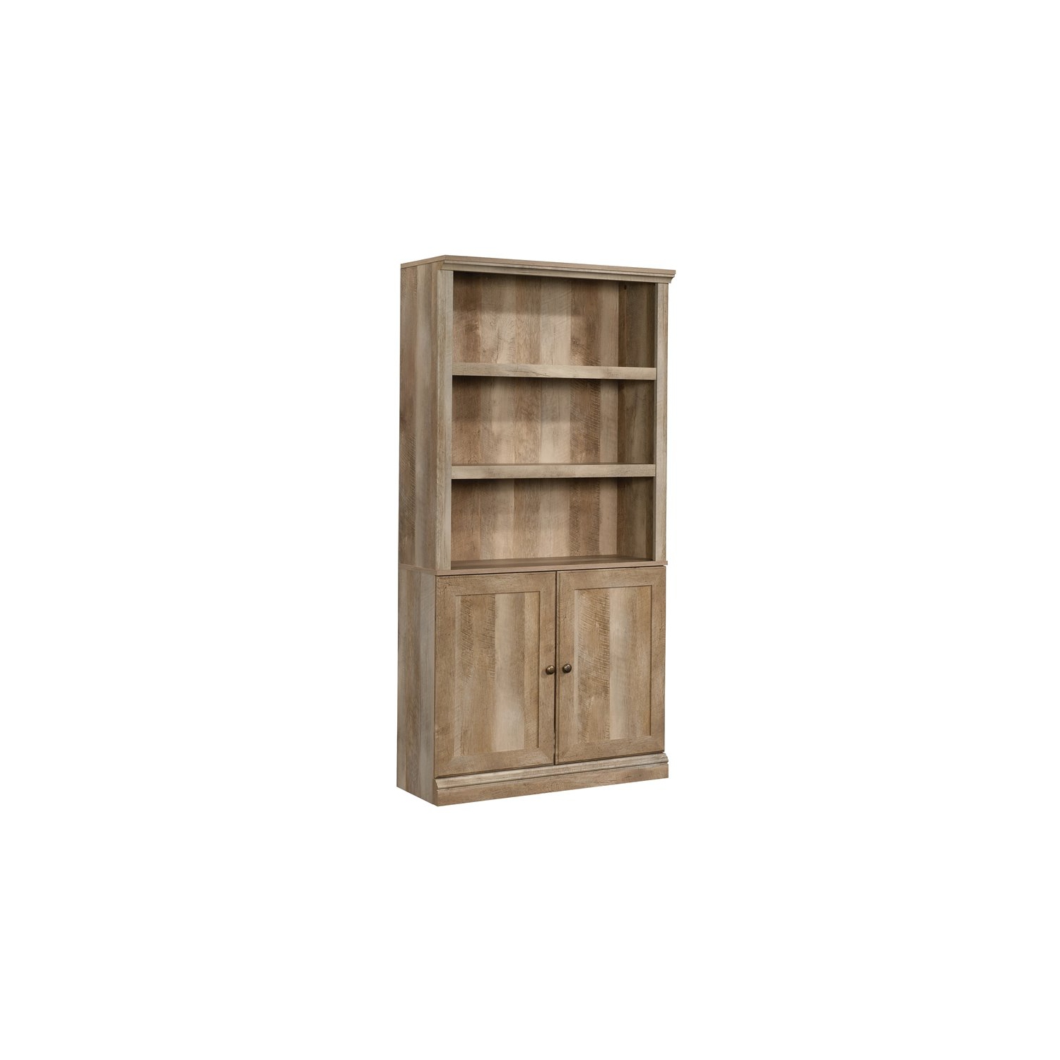2 Piece Bookcase and Craft Table Set in Lintel Oak
