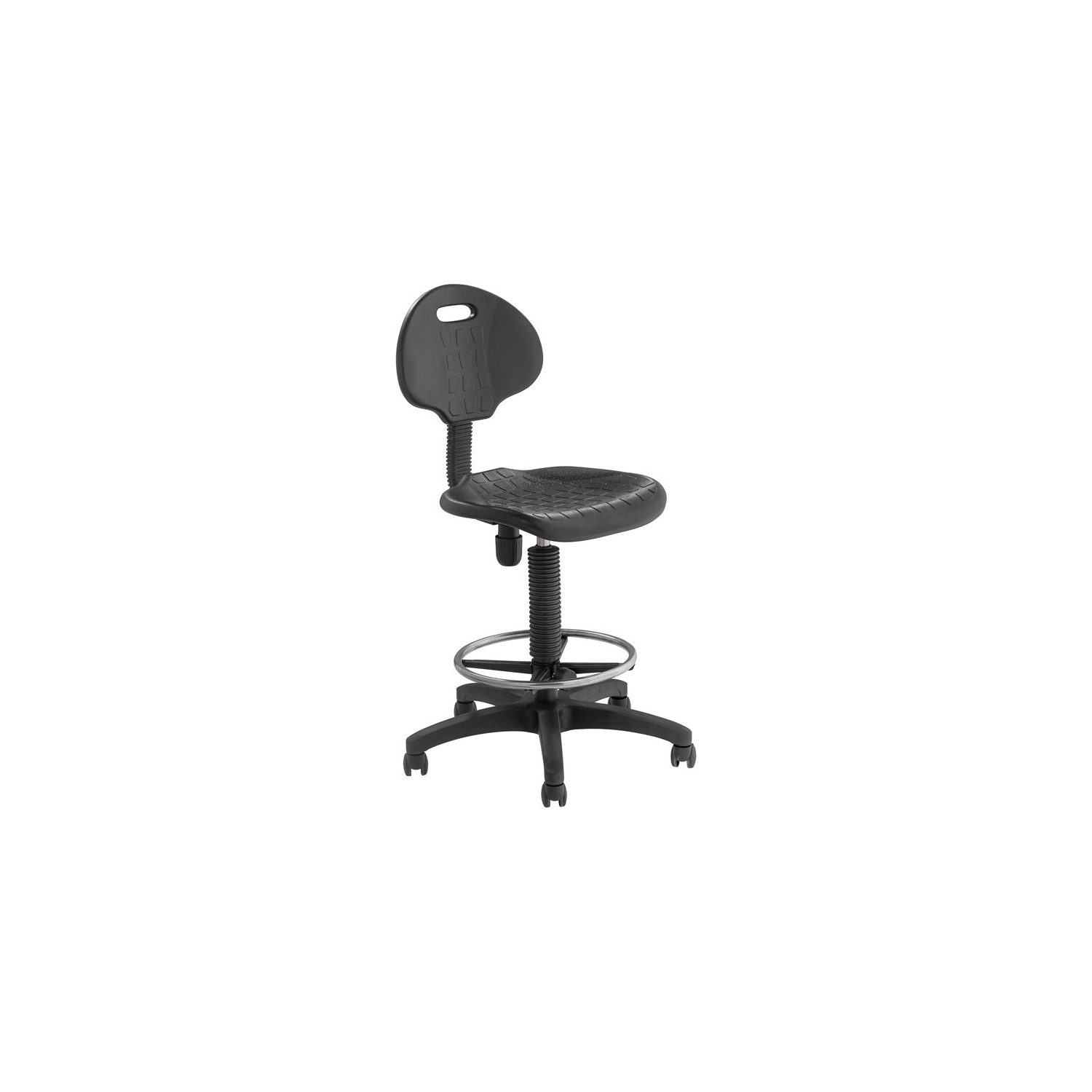 NPS 6700 Series 22-32" Height Modern Polyurethane Task Chair in Black