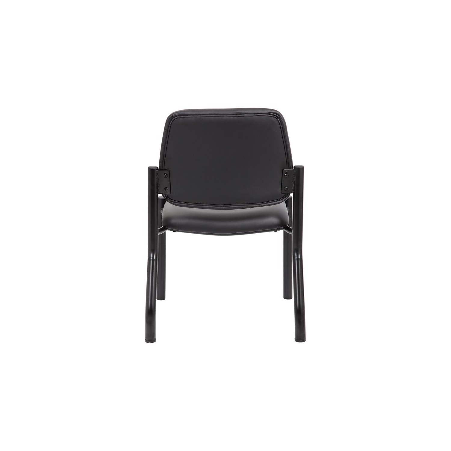 Scranton & Co Faux Leather Guest Chair in Black