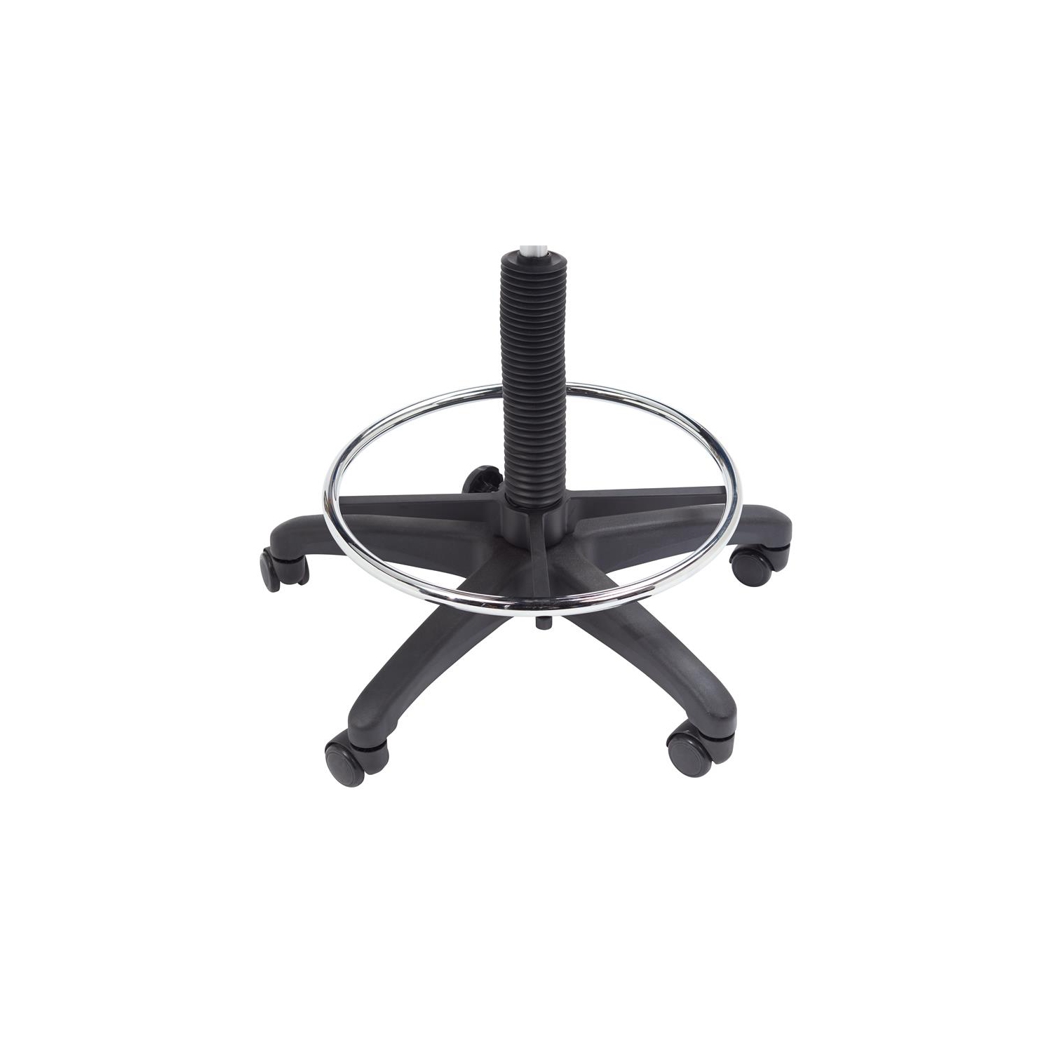 NPS 6700 Series 22-32" Modern Polyurethane Task Chair with Arms in Black