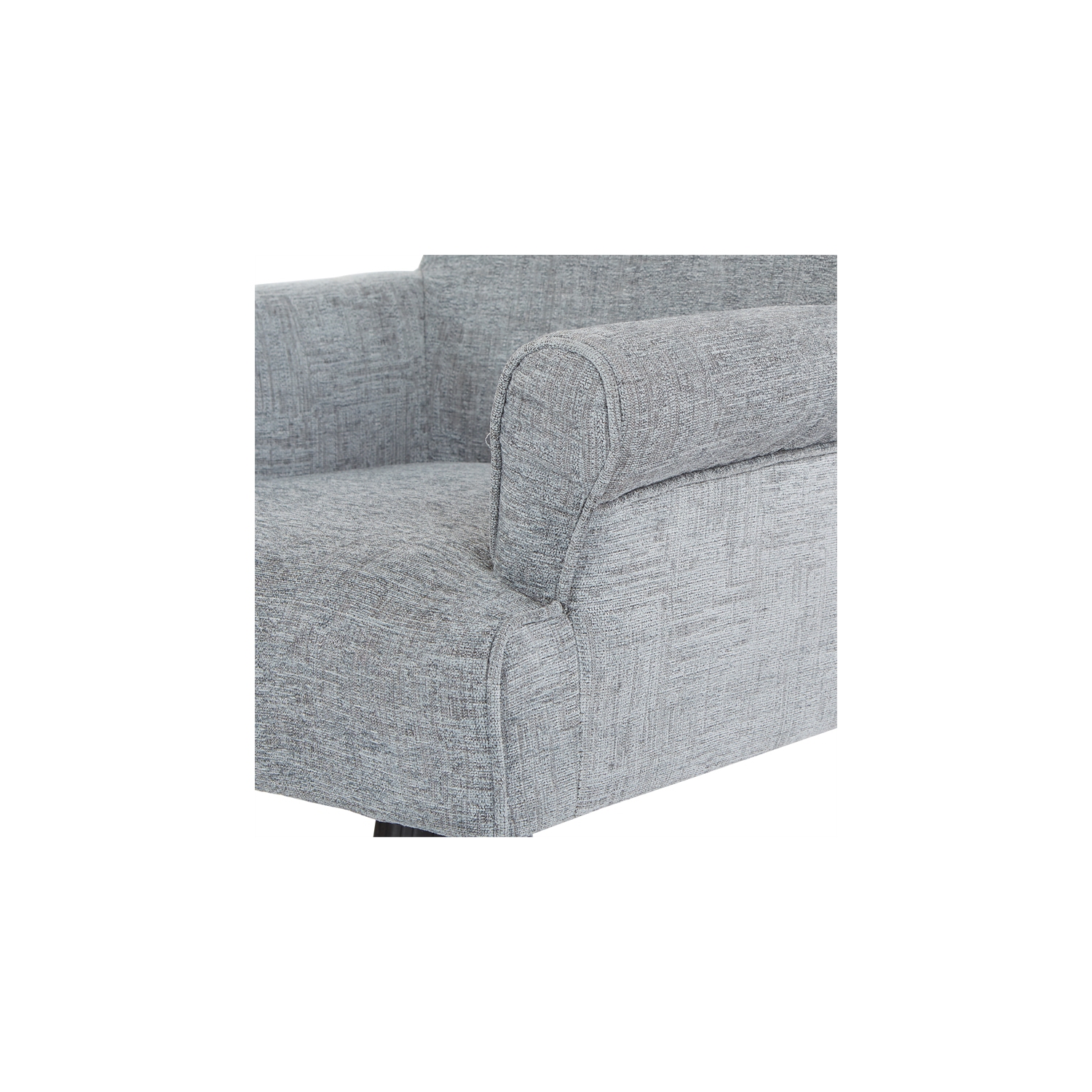Megan Office Chair in Mist Fabric with Gray Wash Wood