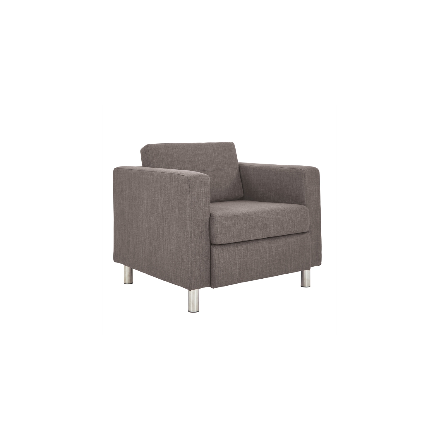 OSP Home Furnishings Pacific Armchair In Cement Gray Fabric