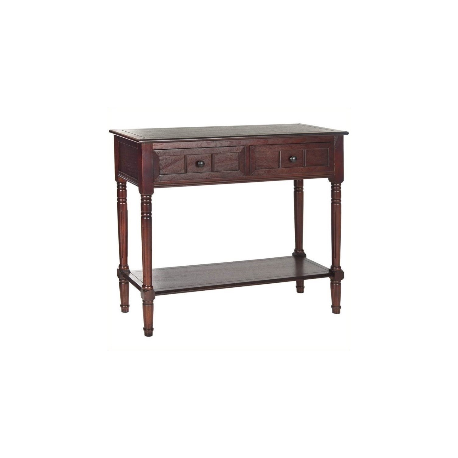 Hawthorne Collection Wood Console in Dark Cherry