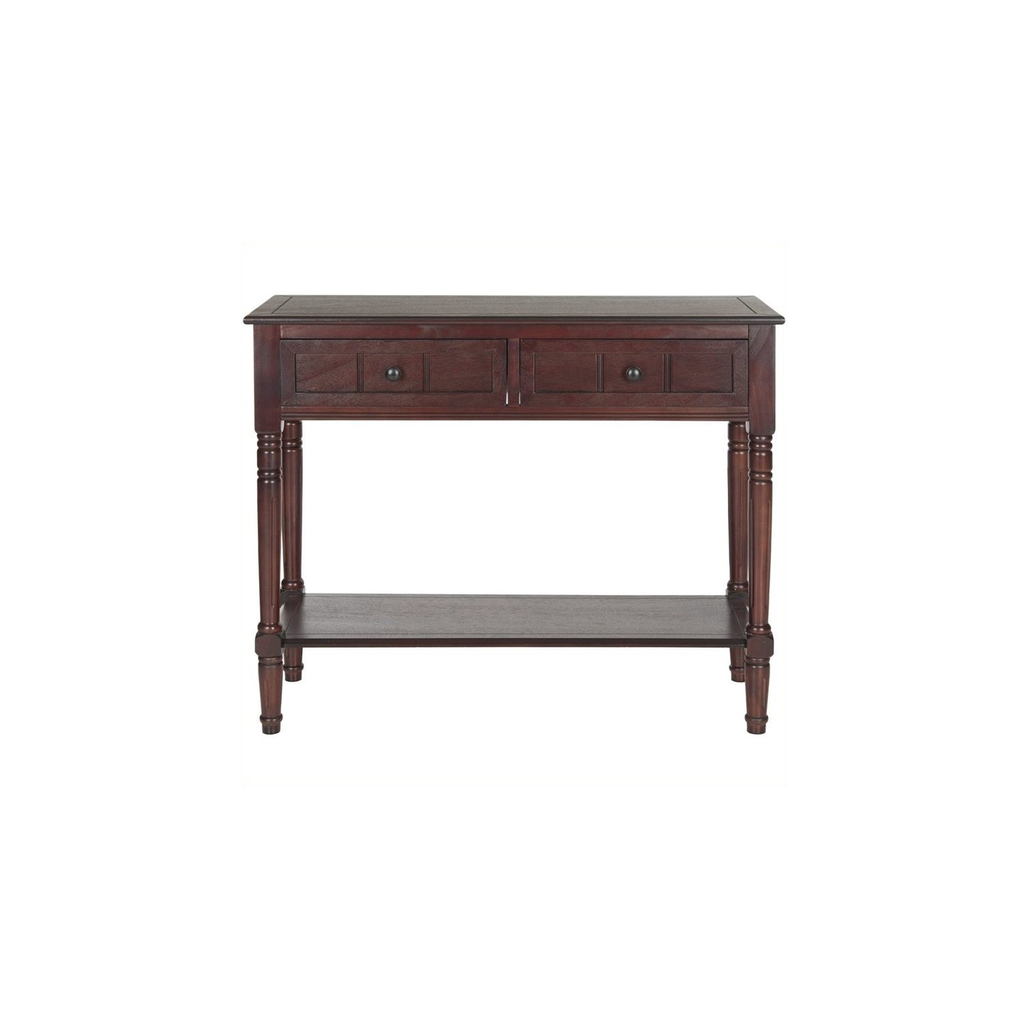Hawthorne Collection Wood Console in Dark Cherry