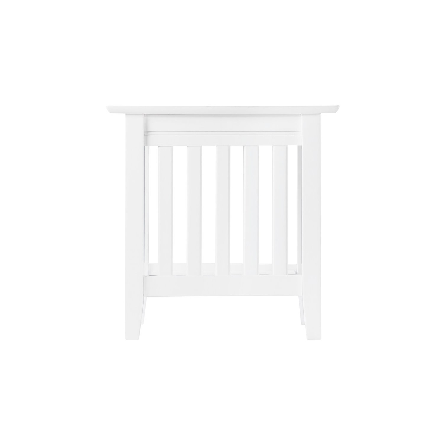 Leo & Lacey 14" Solid hardwood End Table in White