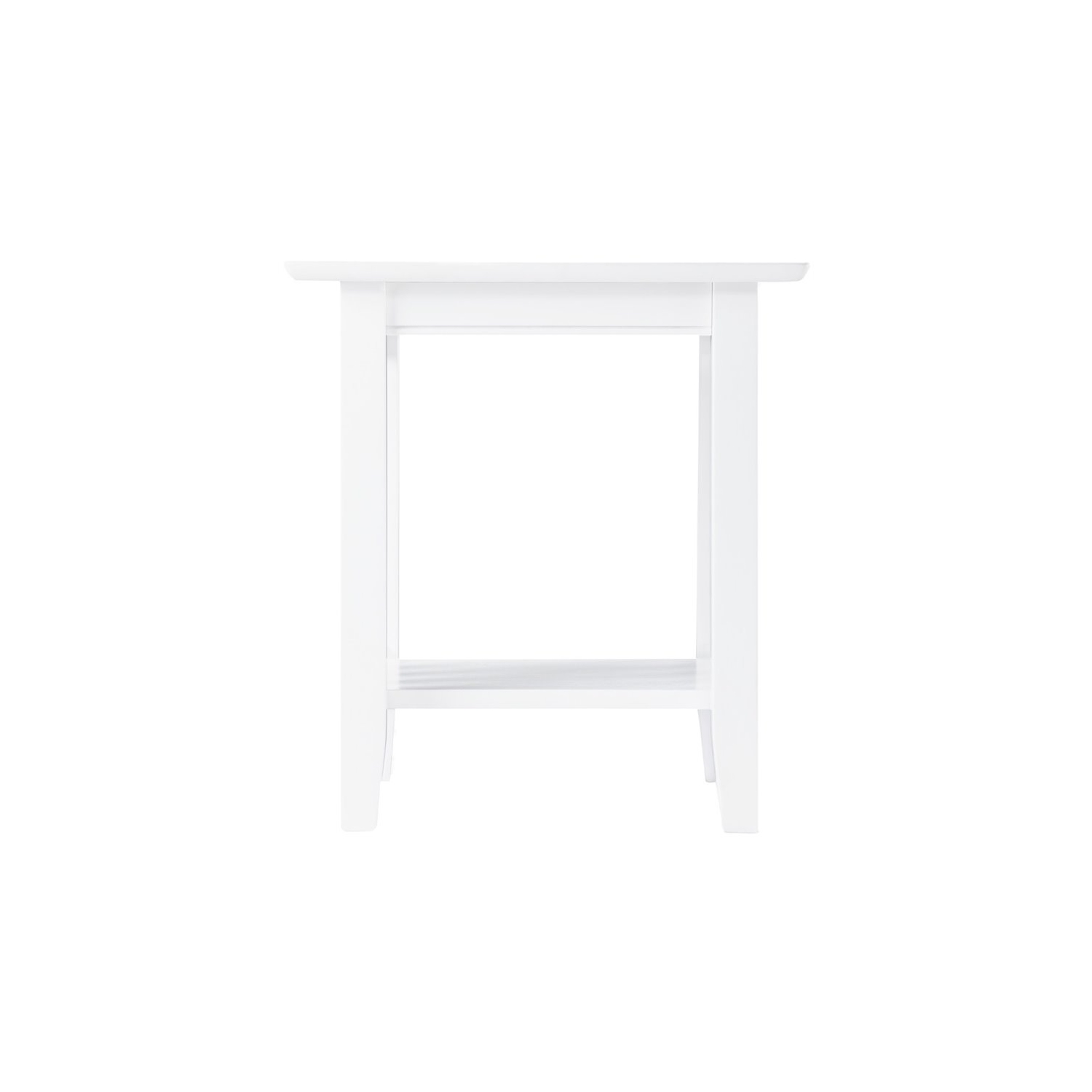 Leo & Lacey 20" Solid hardwood End Table in White