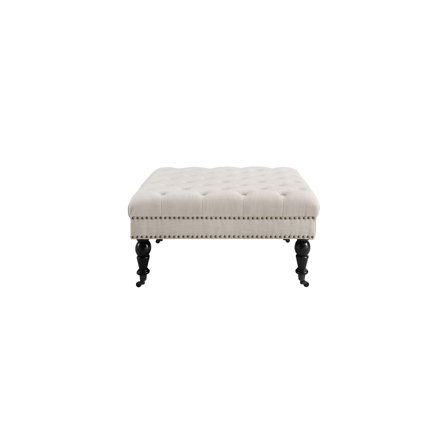 Riverbay Furniture Square Ottoman in Natural