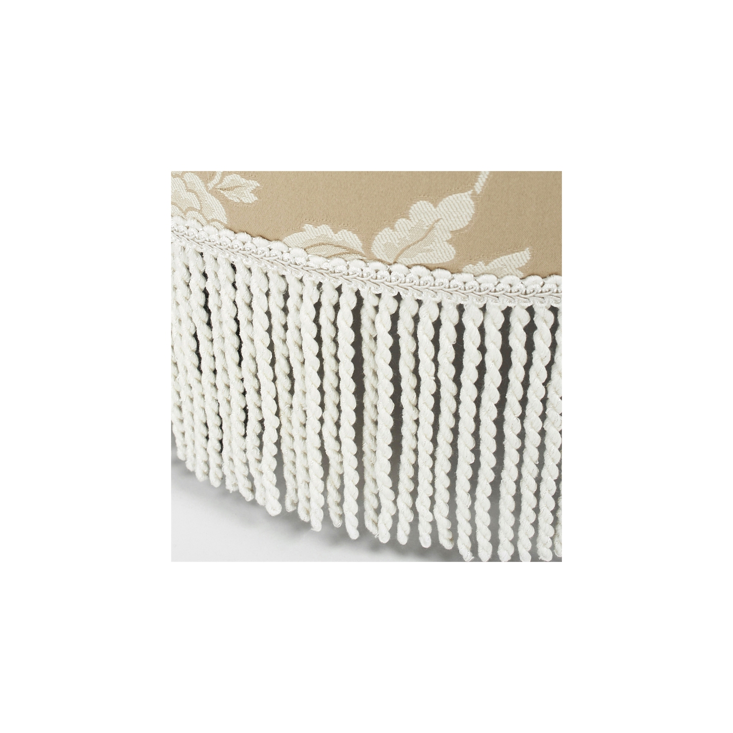 Yolanda Tufted Decorative Round Ottoman Neutral