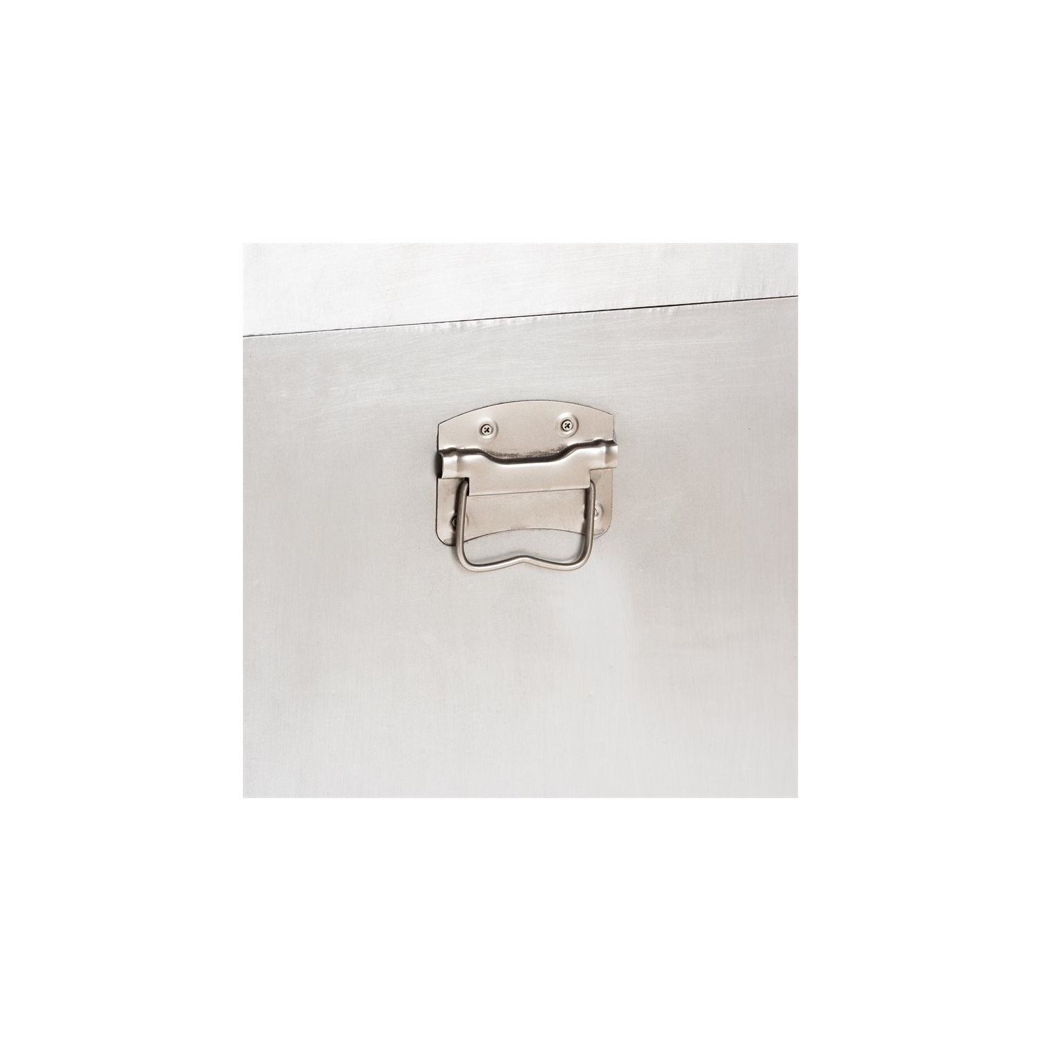 Baxton Studio Serge Silver Metal 3-Drawer Accent Storage Chest