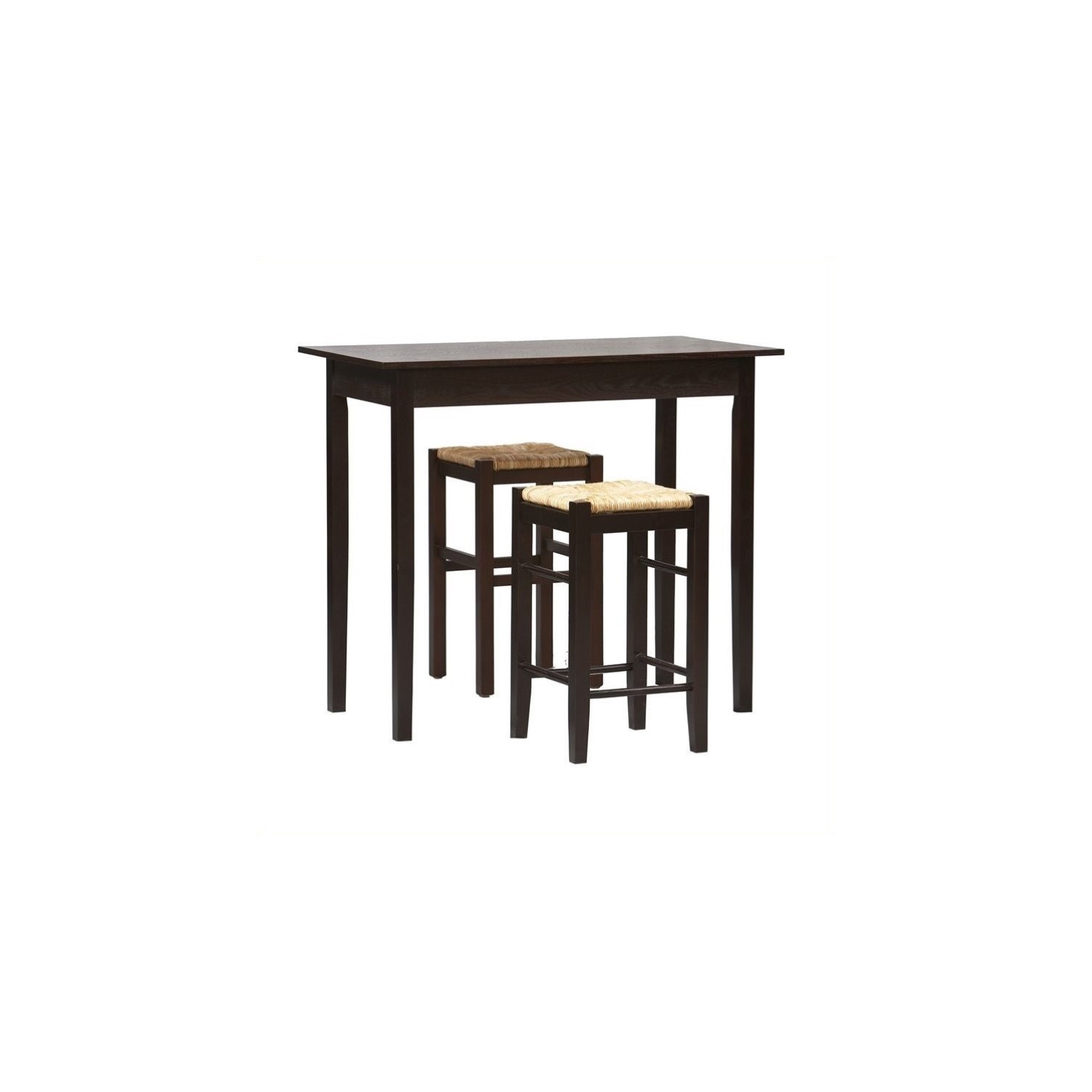 Riverbay Furniture 3 Piece Pub Set in Espresso