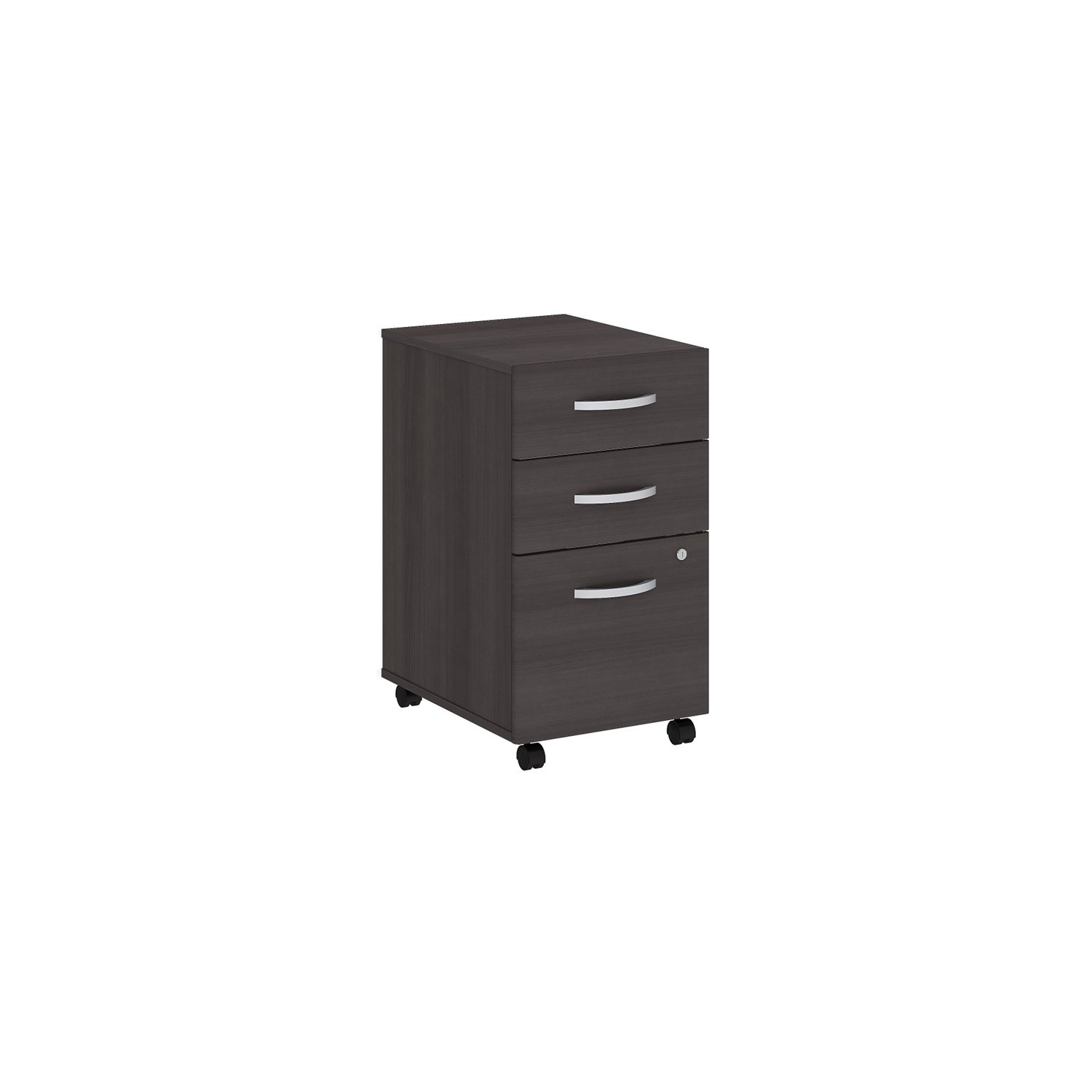Scranton & Co 3 Drawer Mobile File Cabinet in Storm Gray