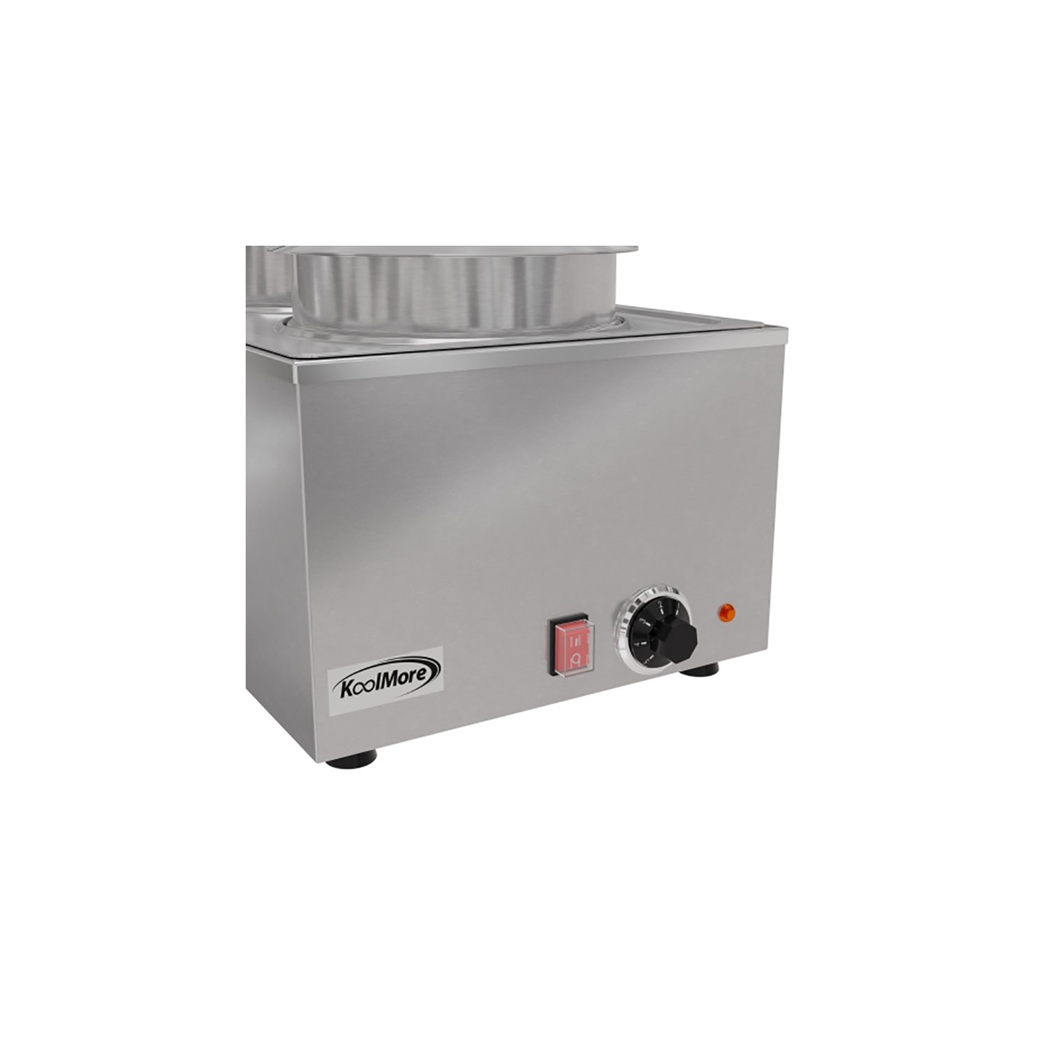 Koolmore CFW-4 Bain Marie Countertop Stainless Steel Food Warmer in Silver