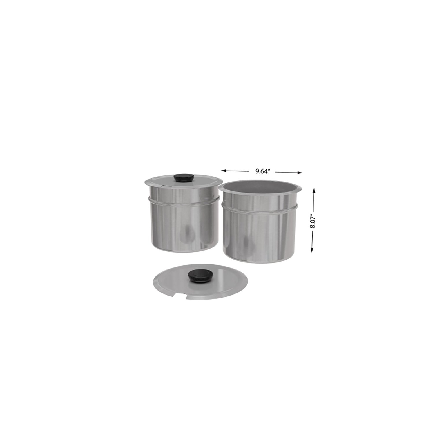 Koolmore CFW-4 Bain Marie Countertop Stainless Steel Food Warmer in Silver