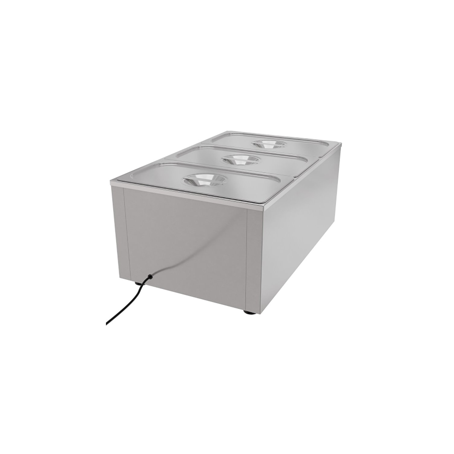Koolmore CFW-3T Bain Marie Countertop Stainless Steel Food Warmer in Silver