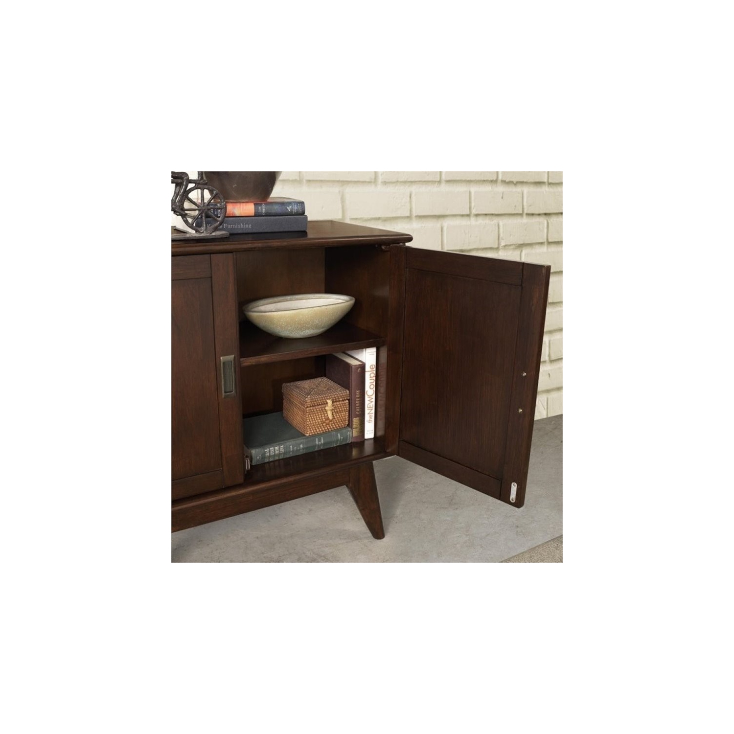 Atlin Designs Storage Cabinet in Auburn Brown