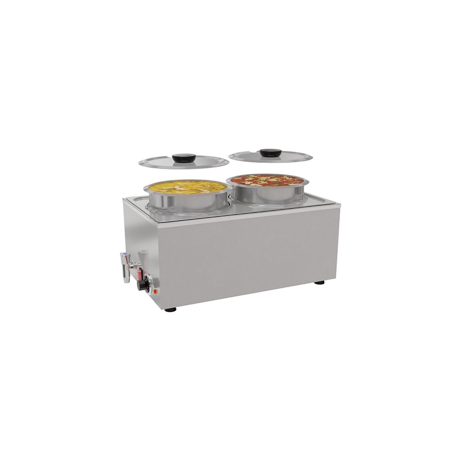 Koolmore CFW-4T Bain Marie Countertop Stainless Steel Food Warmer in Silver
