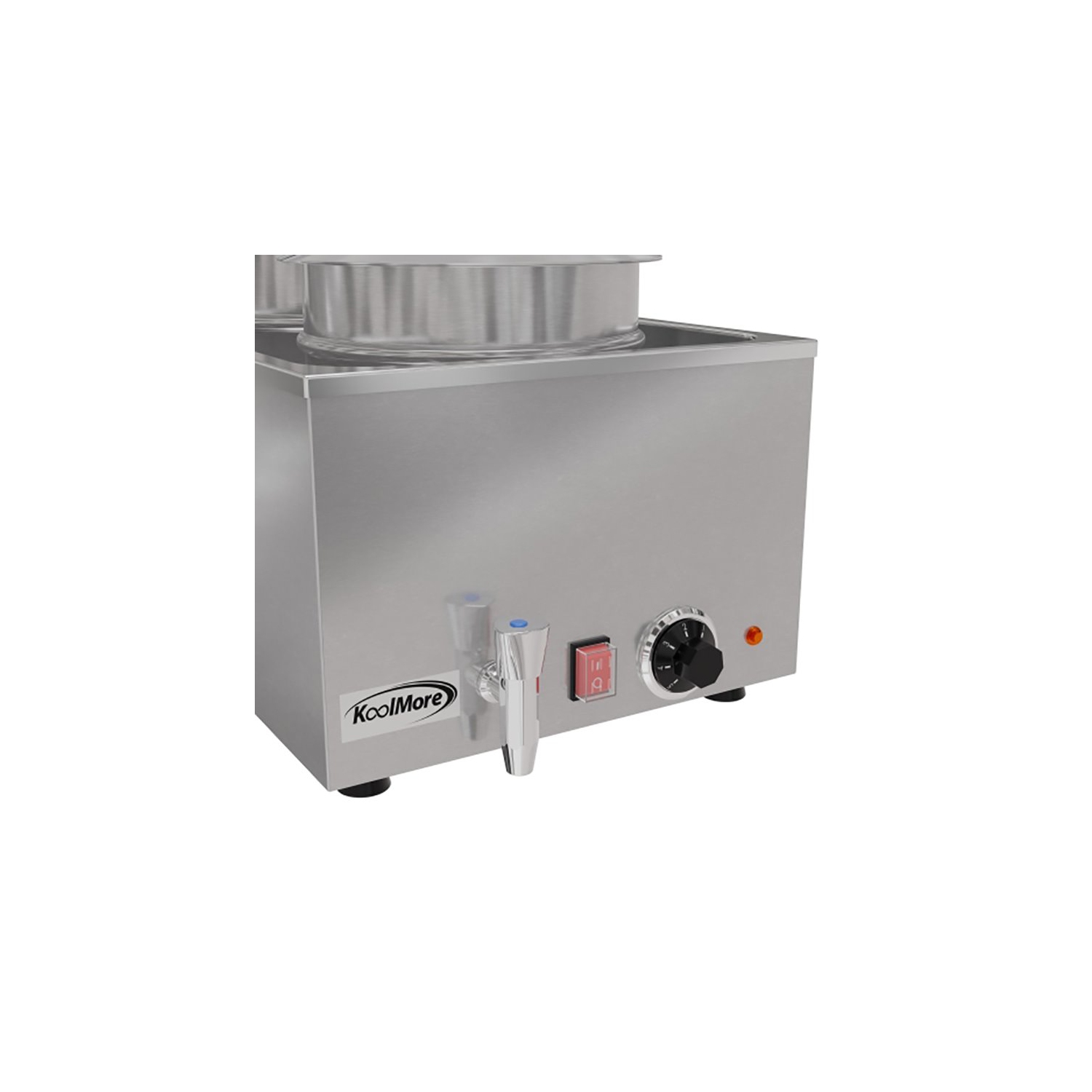 Koolmore CFW-4T Bain Marie Countertop Stainless Steel Food Warmer in Silver