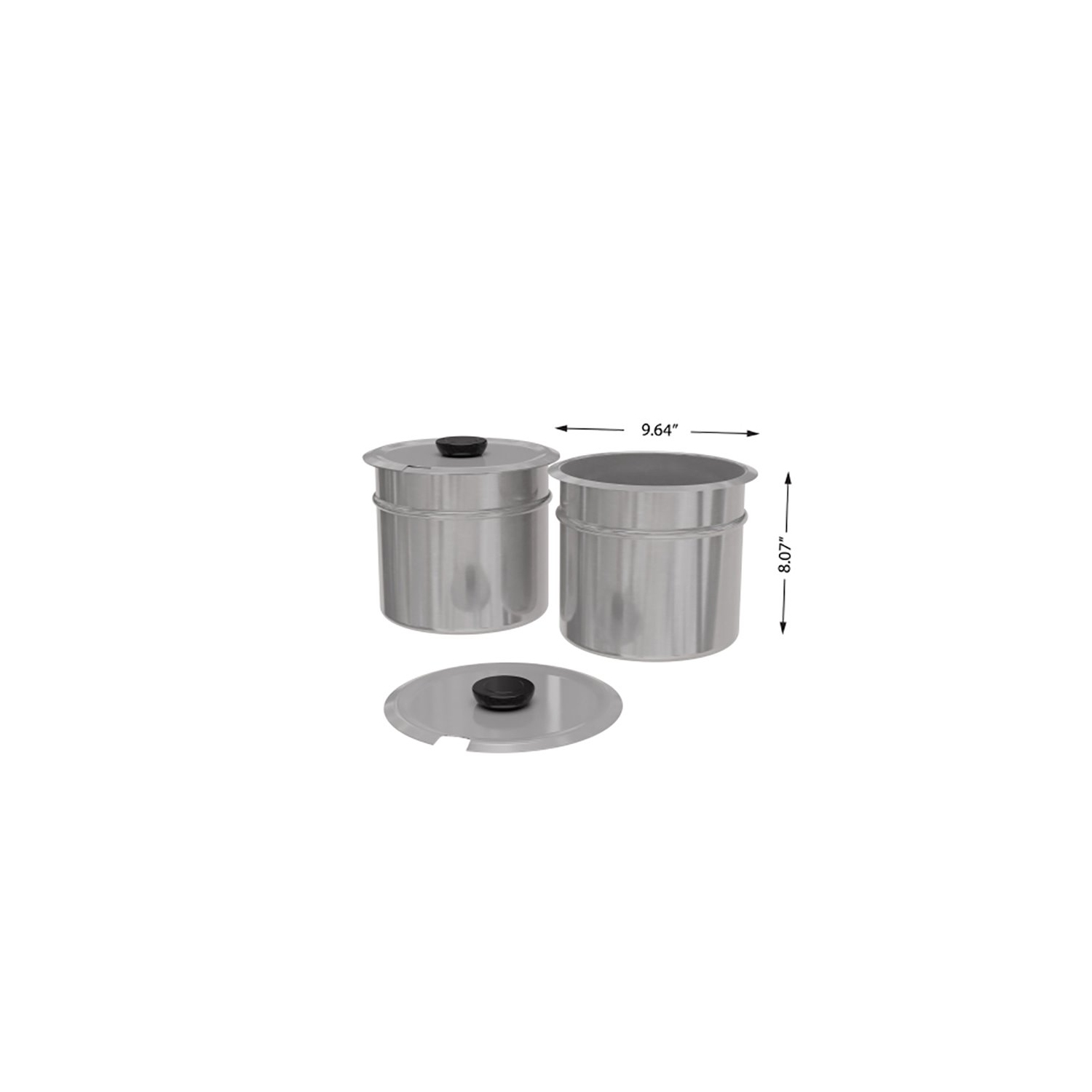 Koolmore CFW-4T Bain Marie Countertop Stainless Steel Food Warmer in Silver