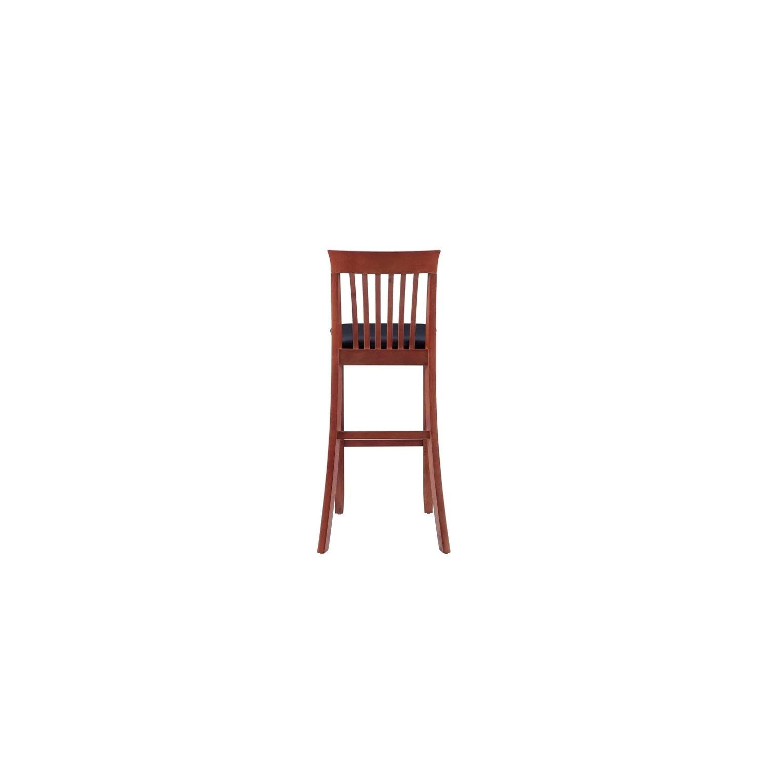 Riverbay Furniture 31" Contemporary Wood/Faux Leather Bar Stool in Cherry