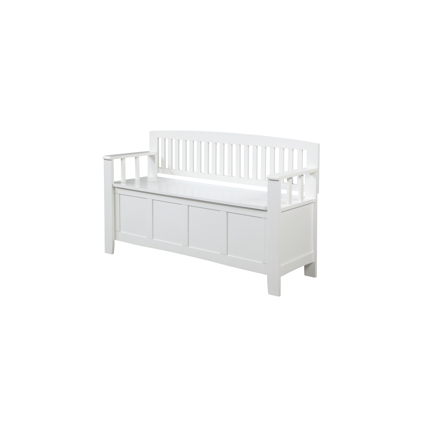 Riverbay Furniture Wood Storage Bench in White