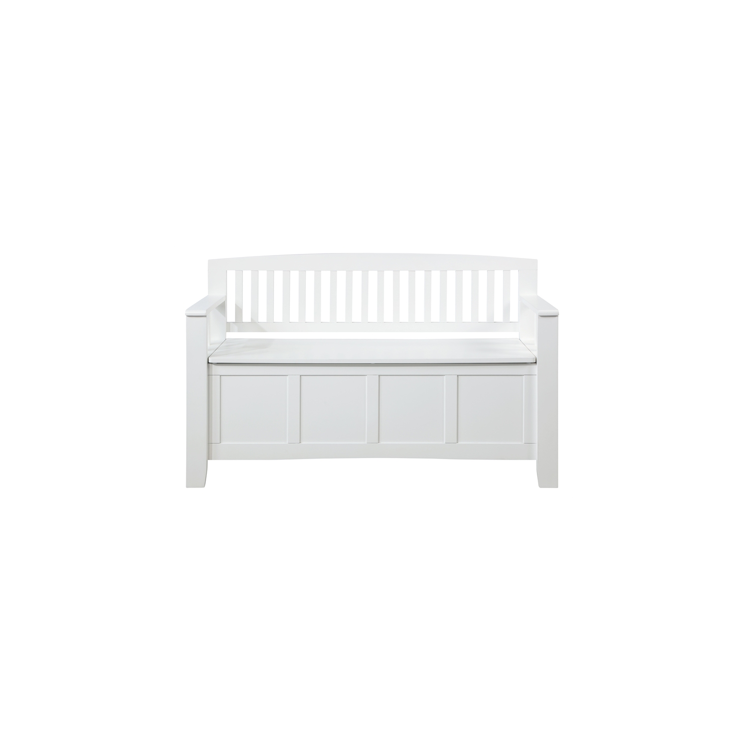 Riverbay Furniture Wood Storage Bench in White
