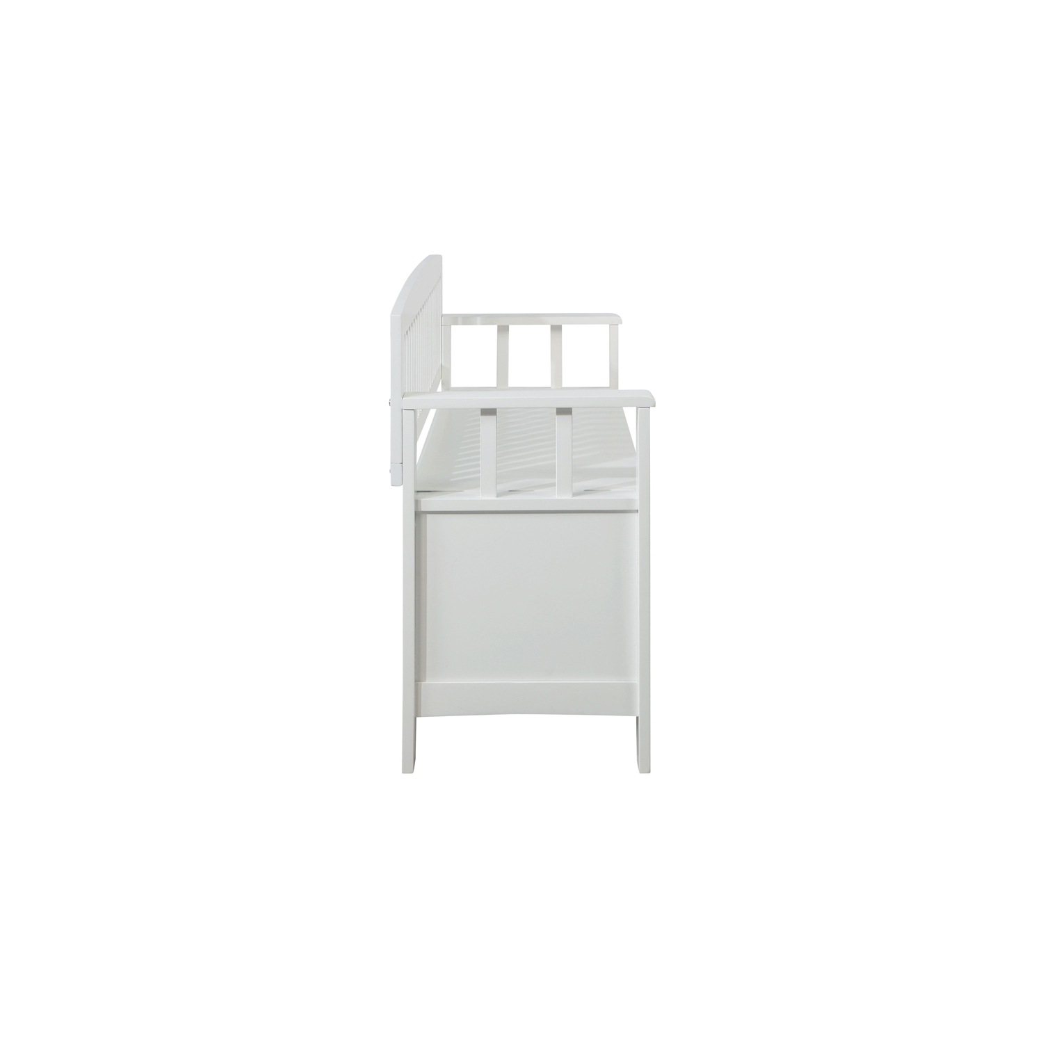Riverbay Furniture Wood Storage Bench in White