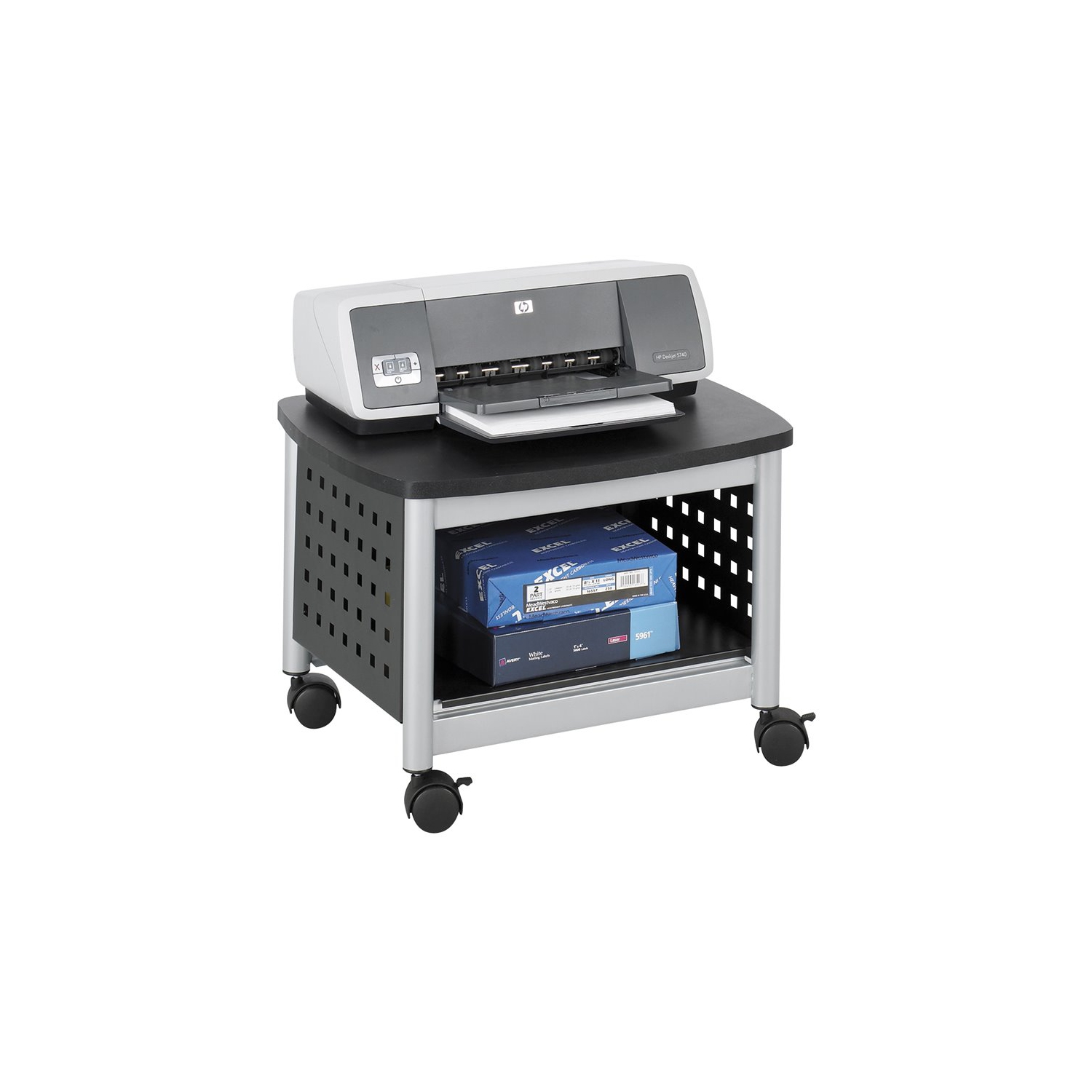 Meuble pour imprimante de bureau Scranton & Co, noir