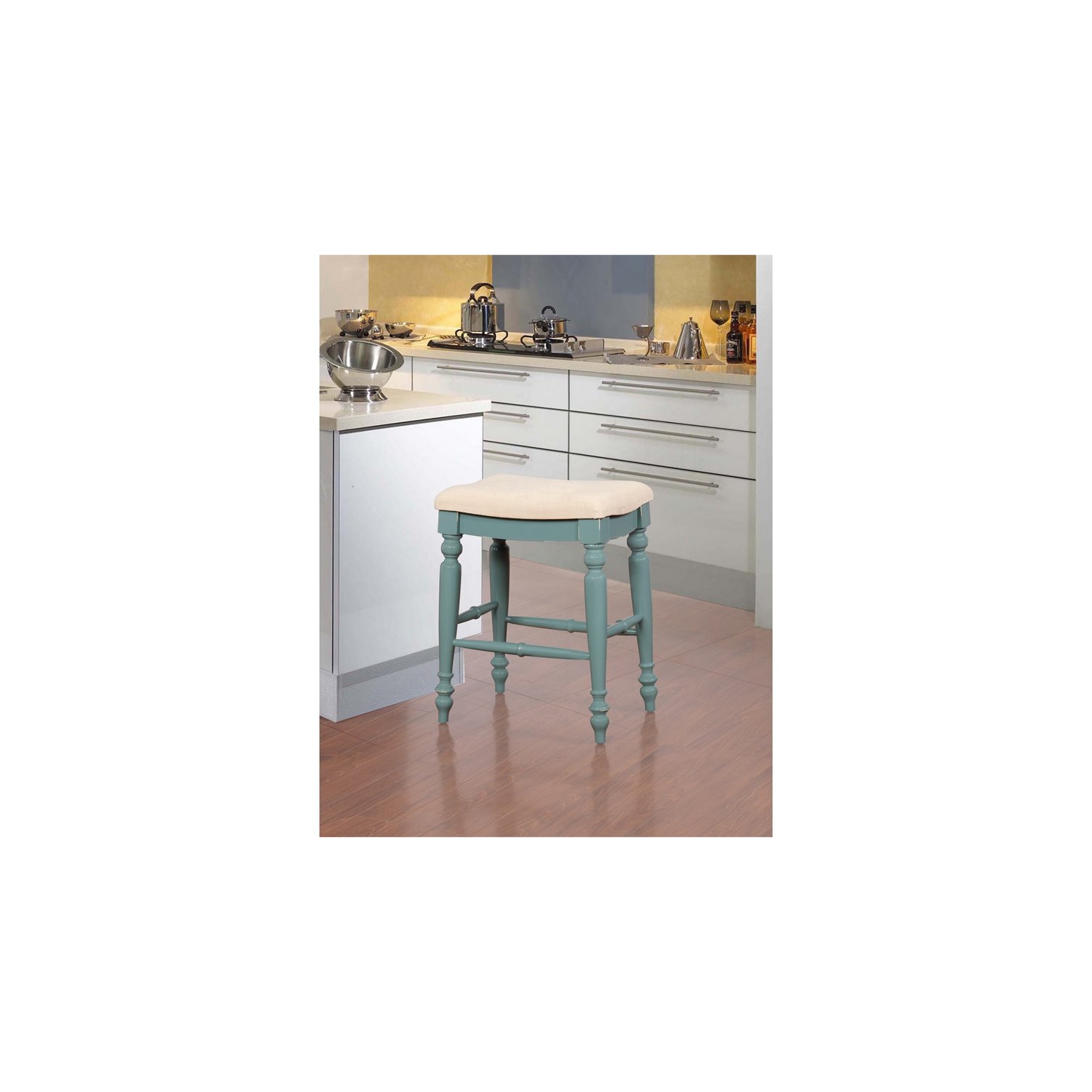 Tabouret de comptoir sans dossier de 25 po Riverbay Furniture bleu