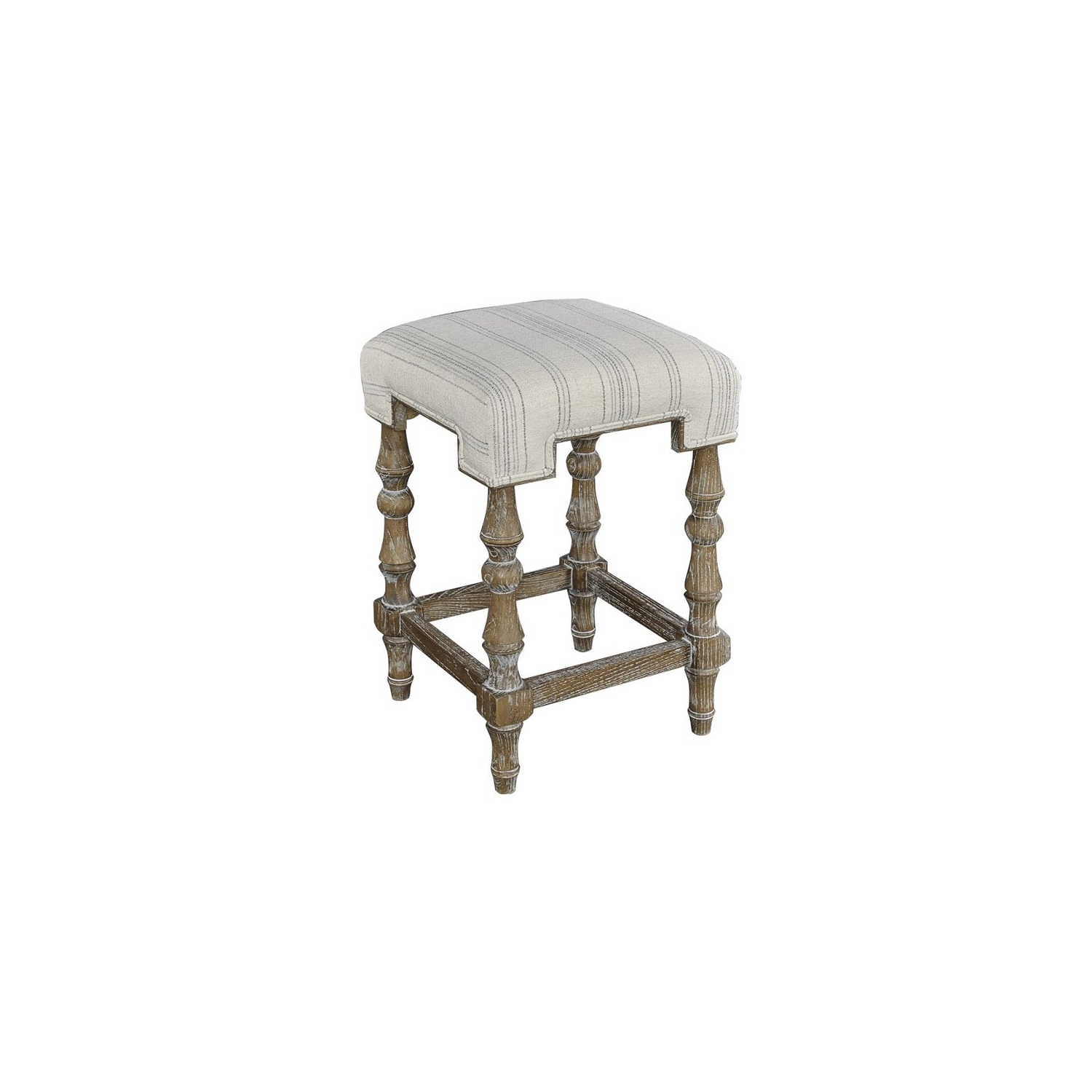 Riverbay Furniture 25" Backless Counter Stool in Neutral Washed