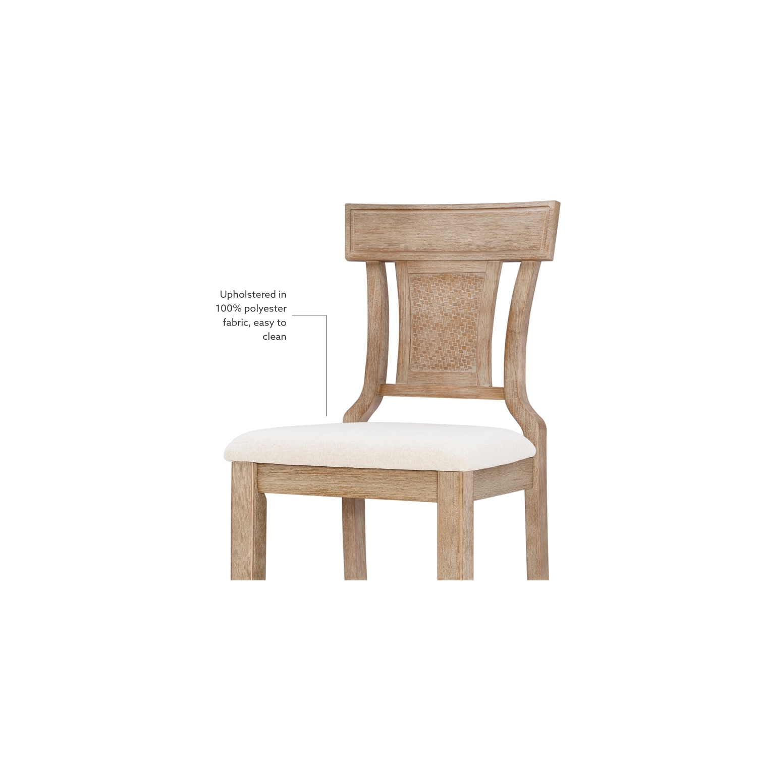 Riverbay Furniture 30" Transitional Wood/Fabric Bar Stool in Brown