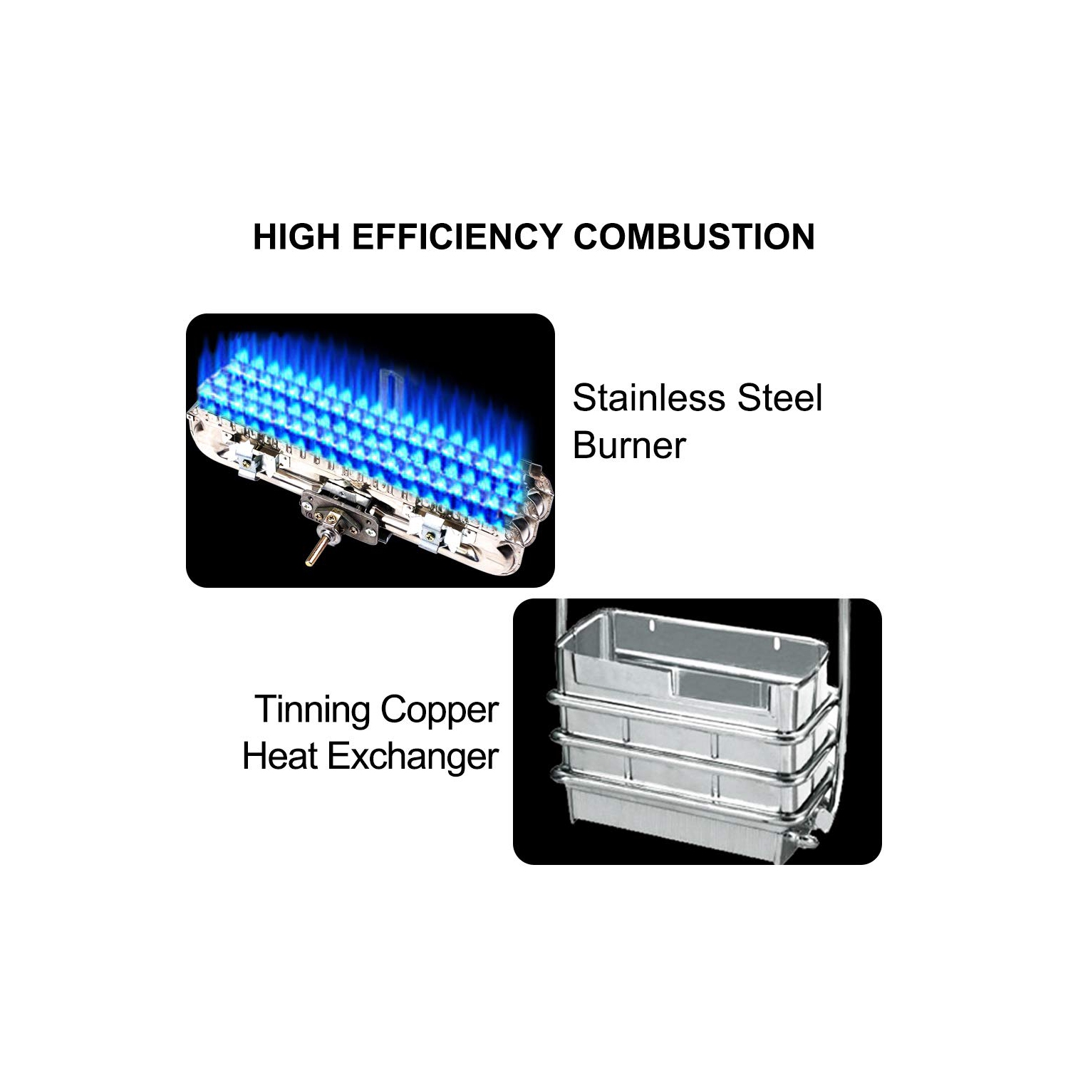 Camplux – Chauffe-eau portatif sans réservoir de 1,32 gal/min 34&nbsp;000&nbsp;BTU pour VR, camping, granges, blanc