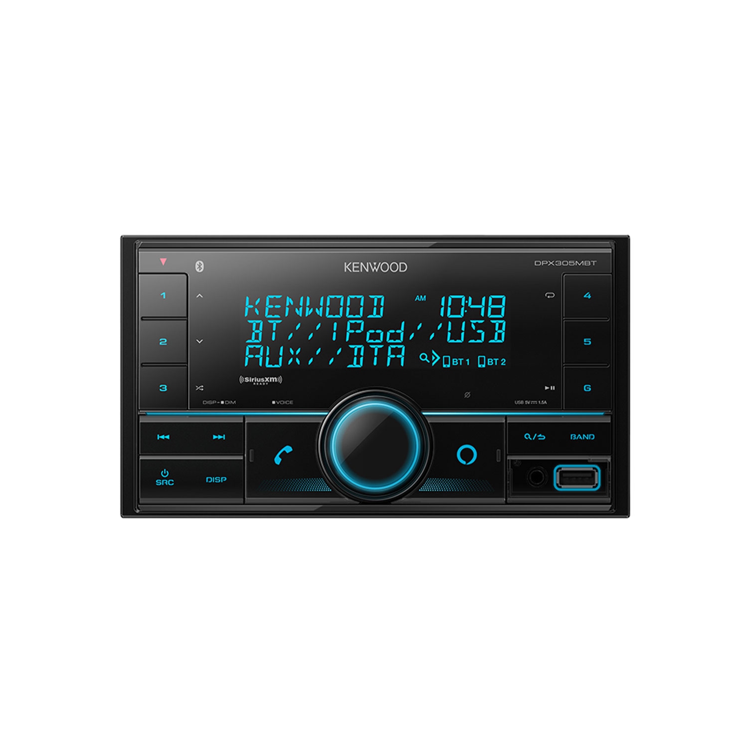 Récepteur multimédia numérique à double DIN avec Bluetooth DPX305MBT de Kenwood