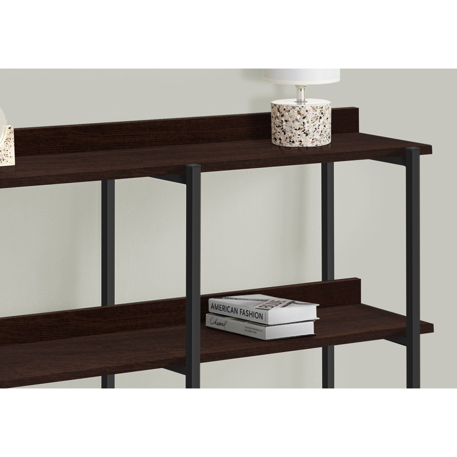 Monarch Contemporary Rectangular Console Table - Espresso