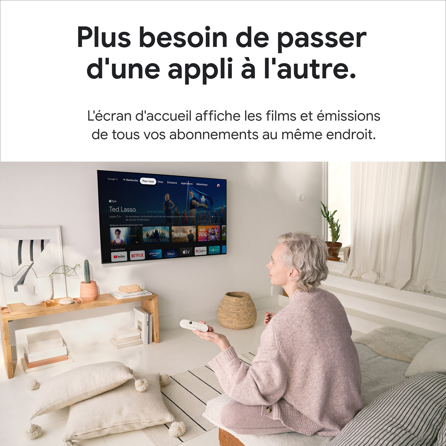 Google Chromecast with Google TV (HD) - Snow | Best Buy Canada