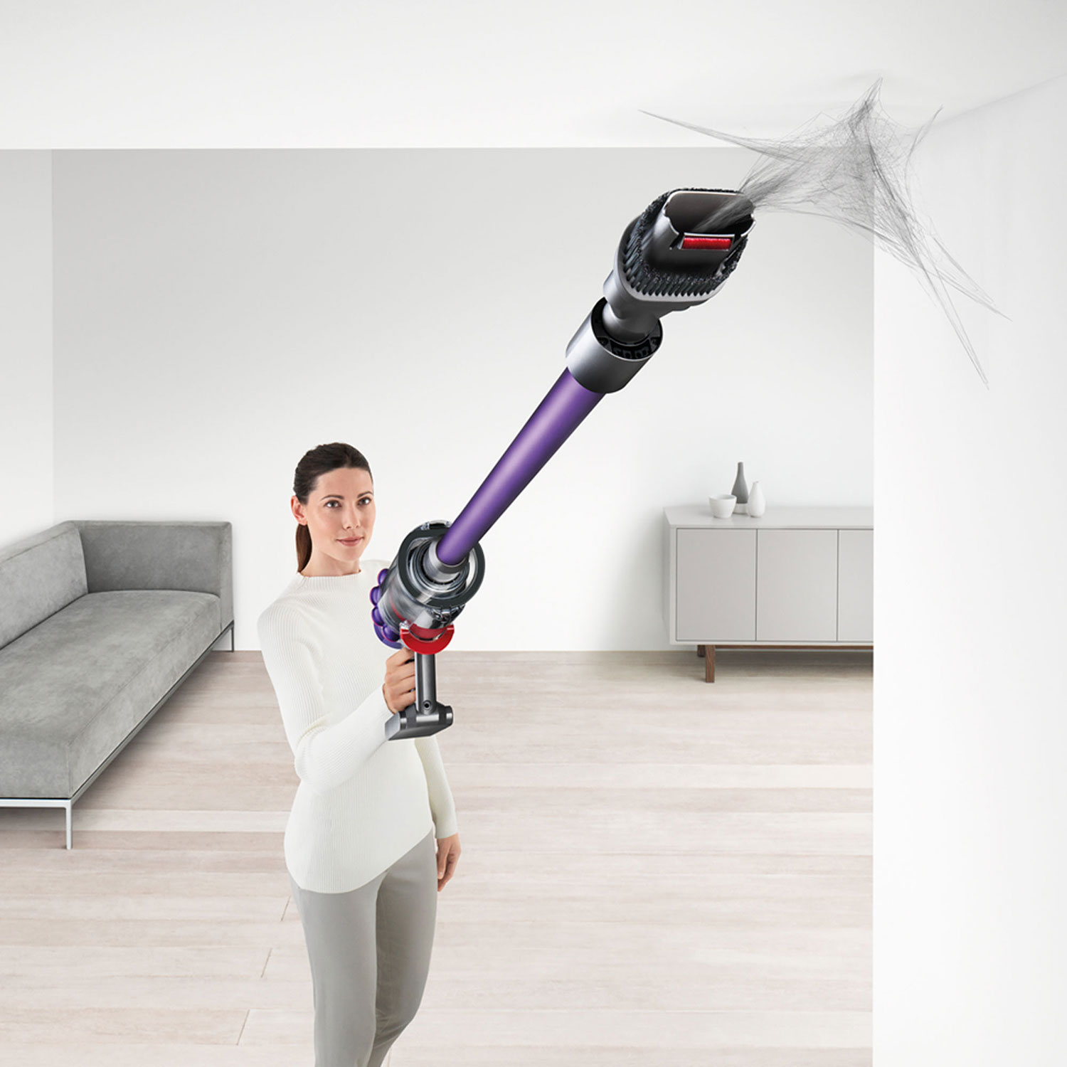 Aspirateur-balai sans fil V10 Animal+ de Dyson - Nickel vaporisé/Fer