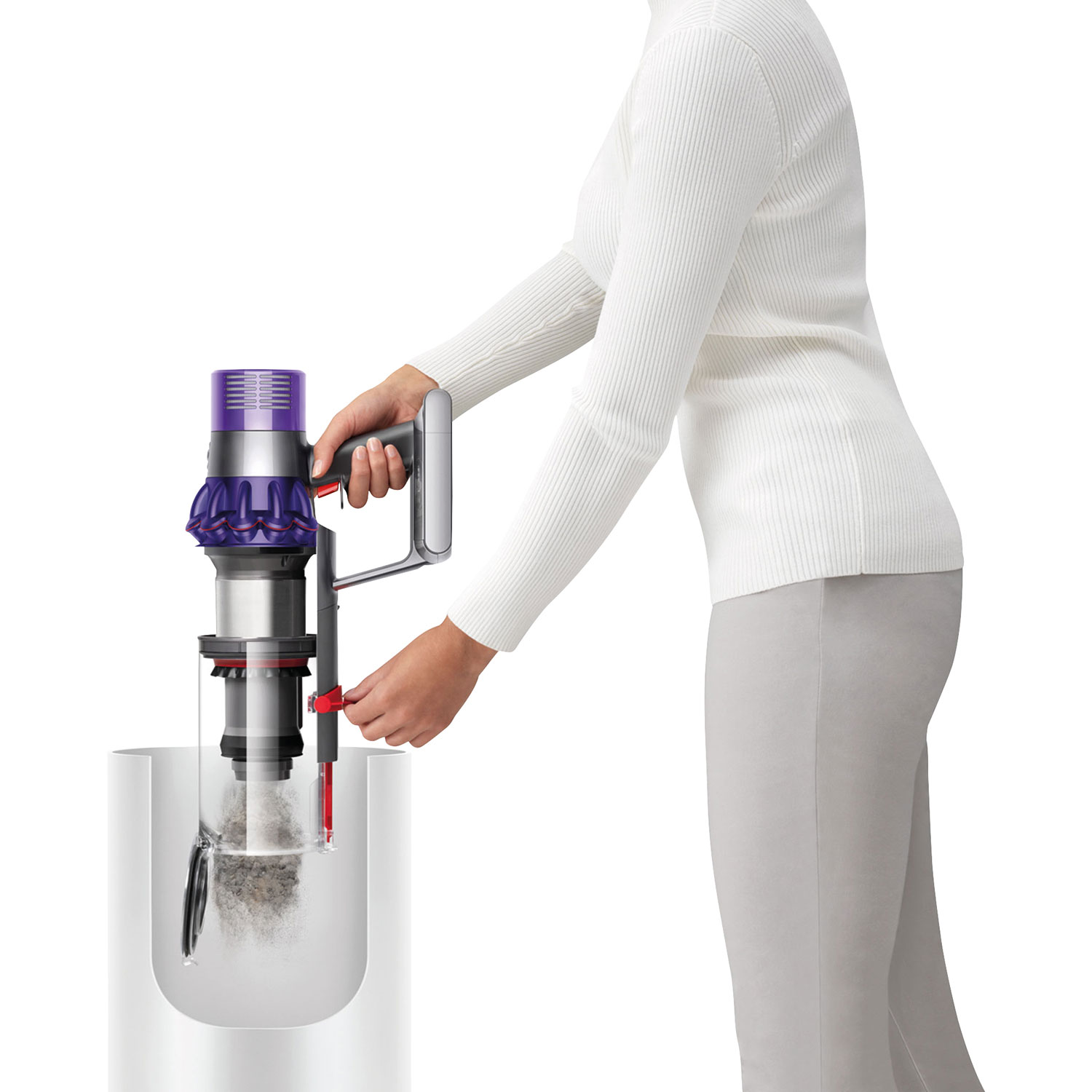 Aspirateur-balai sans fil V10 Animal+ de Dyson - Nickel vaporisé/Fer