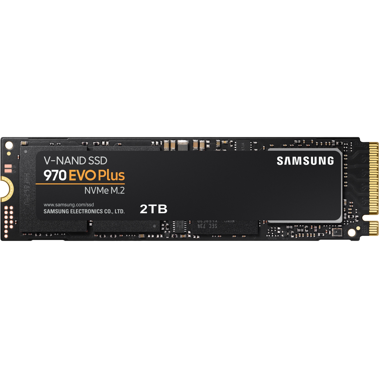 SAMSUNG 970 EVO PLUS M.2 2280 2TB PCIe Gen 3.0 x4, NVMe 1.3 V-NAND 3-bit MLC Internal Solid State Drive (SSD) MZ-V7S2T0B/AM