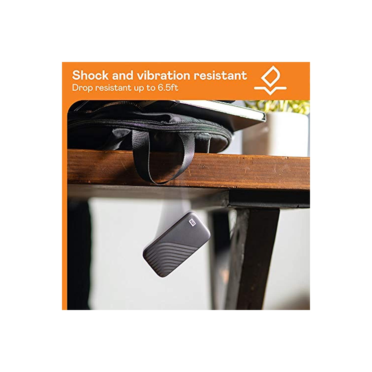 WD 1TB My Passport SSD External Portable Drive, Gray, Up to 1,050 MB/s - WDBAGF0010BGY-WESN