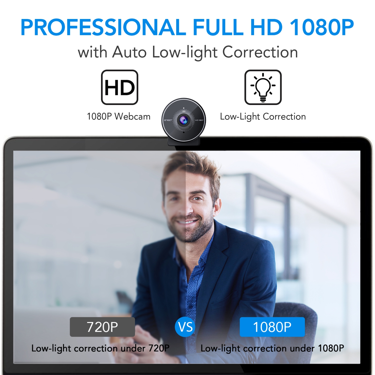 EMEET C955 Webcam Web camera 1080p 30FPS