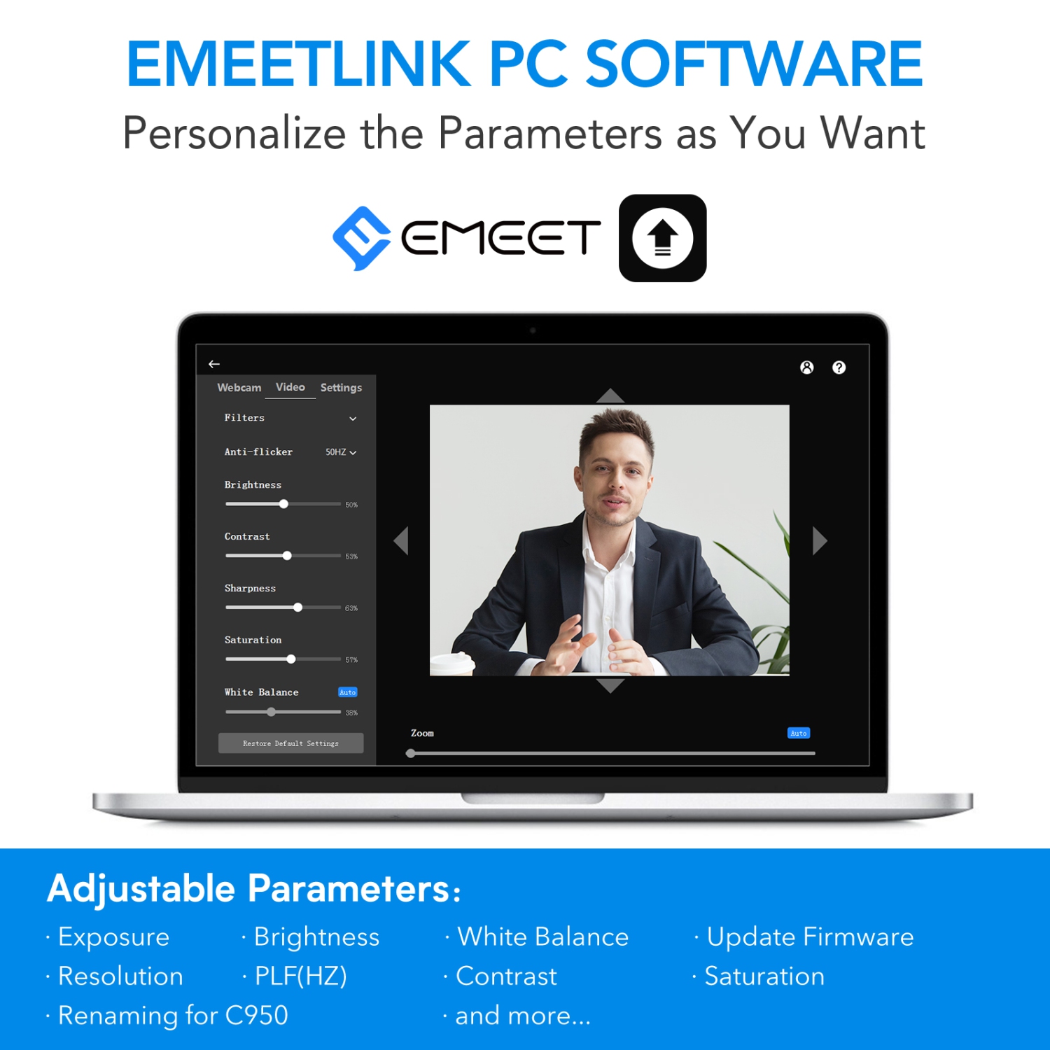 EMEET C955 Webcam Web camera 1080p 30FPS