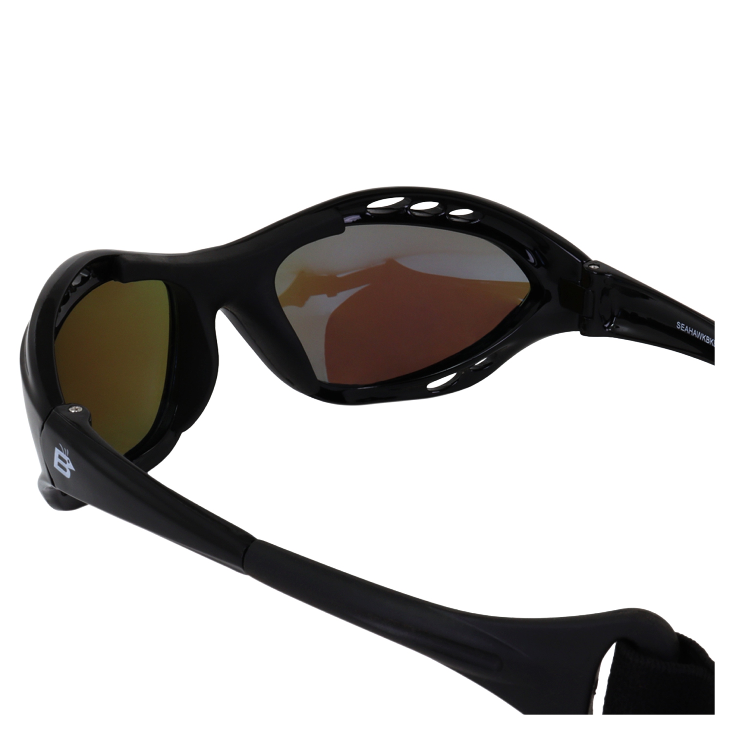 2 Pairs Birdz Seahawk Padded Floating Polarized Sunglasses W/Strap Silver  W/Smoke Lens Black W/Green Mirror Lens