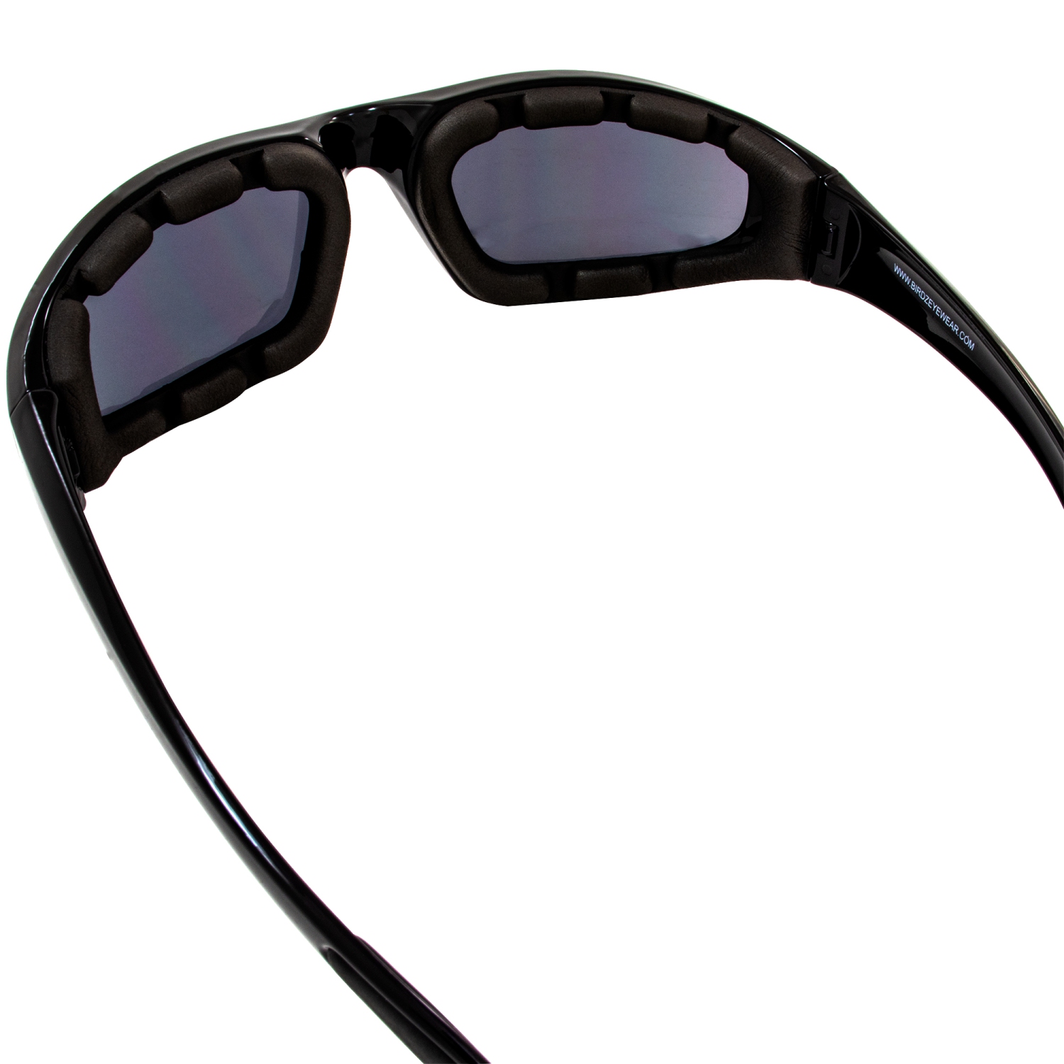 Birdz 2 Pairs Eyewear Oriole Motorcycle Sunglasses Padded Riding Glasses  Black Frame Clear + Smoke Lenses