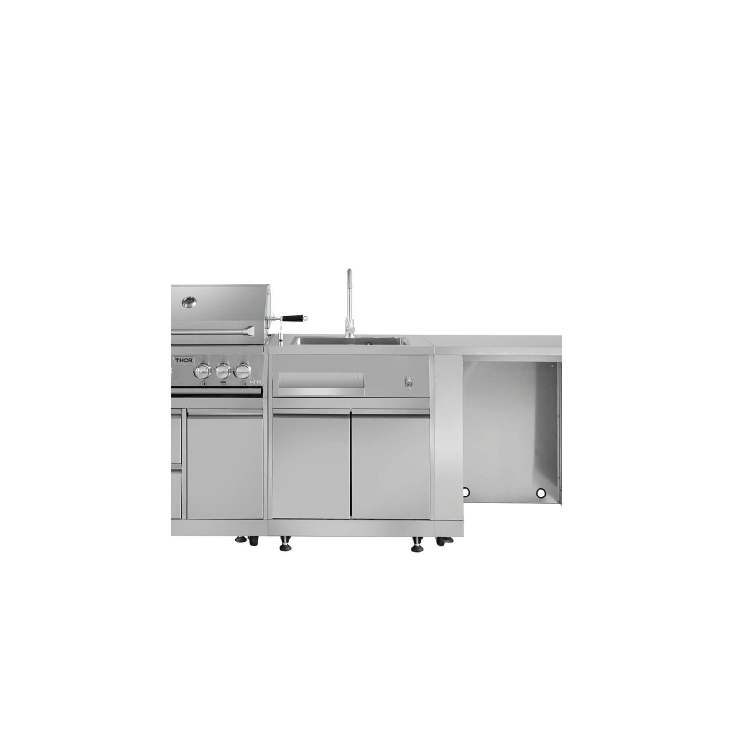 THOR Kitchen Armoire de barbecue extérieure de 32 po en acier inoxydable MK03SS304