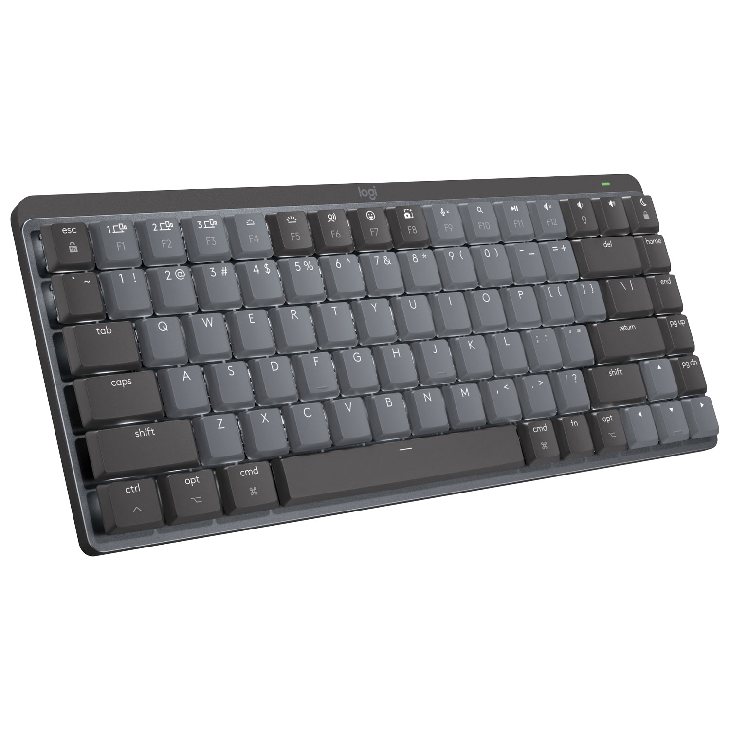 Logitech MX Mechanical Mini Bluetooth Backlit Mechanical Ergonomic Keyboard for Mac - Space Grey - English