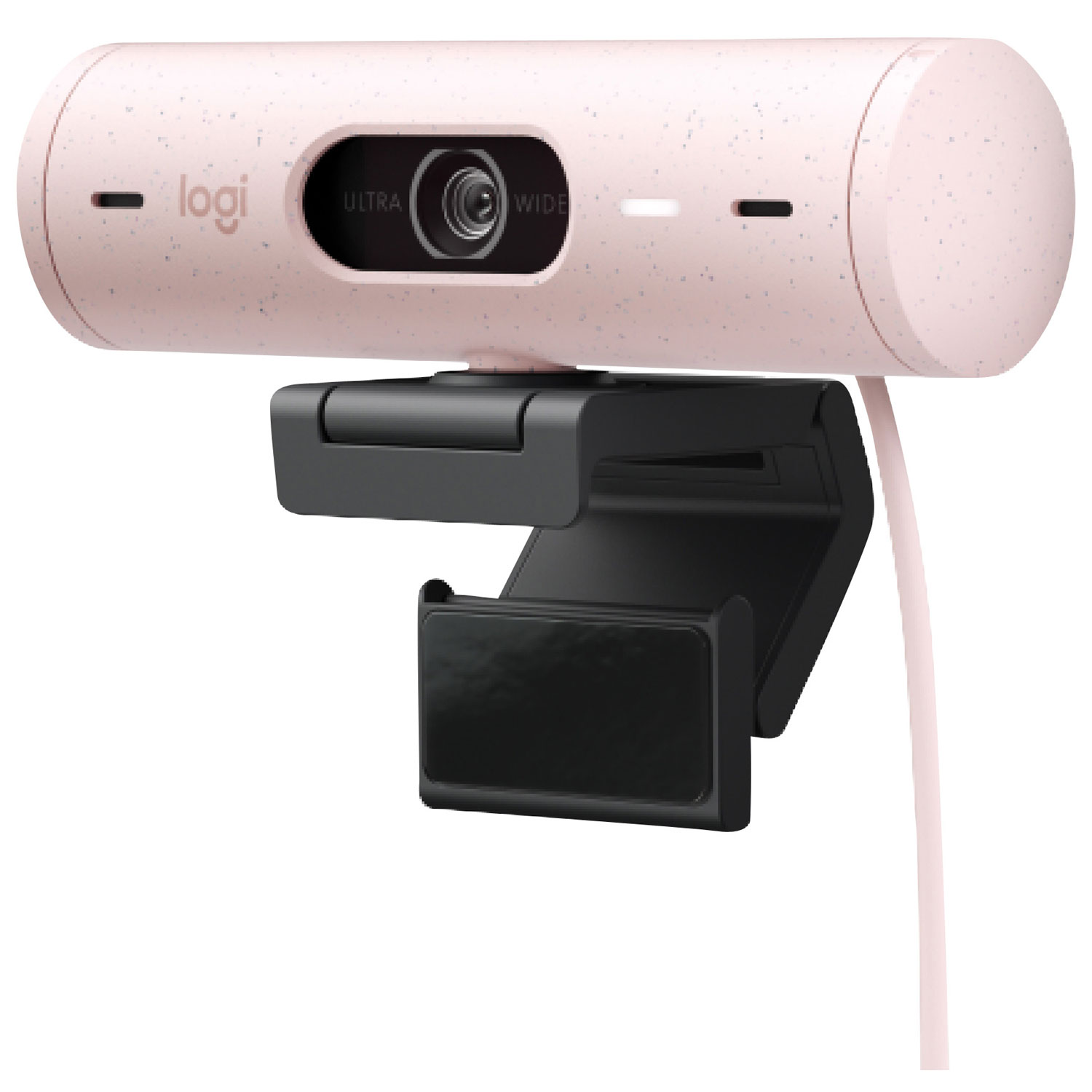 Logitech Brio 500 Full HD 1080p Webcam with Dual Noise Reduction Mic - Rose