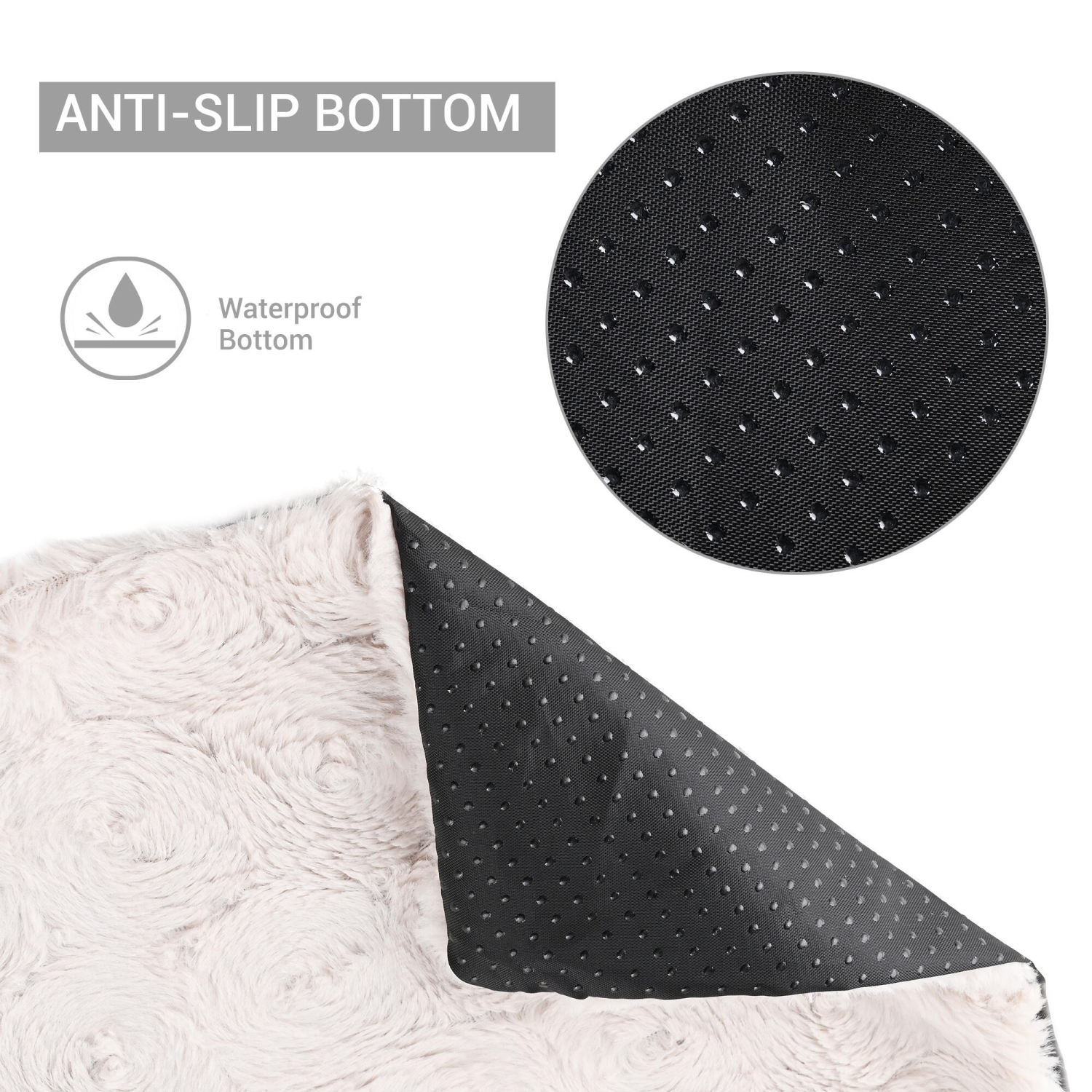 33.4''X39.3'' Pet Beds Mats Soft Fabric Pet Couch Protector Cover with 3-Sided Bolster for Dog and Cats - Camel-WOMEOW™