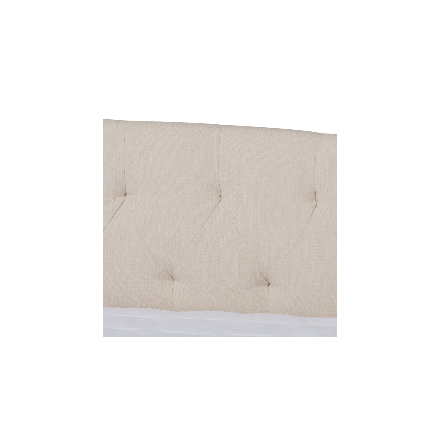 Bowery Hill Queen Size Beige Upholstered Daybed with Trundle