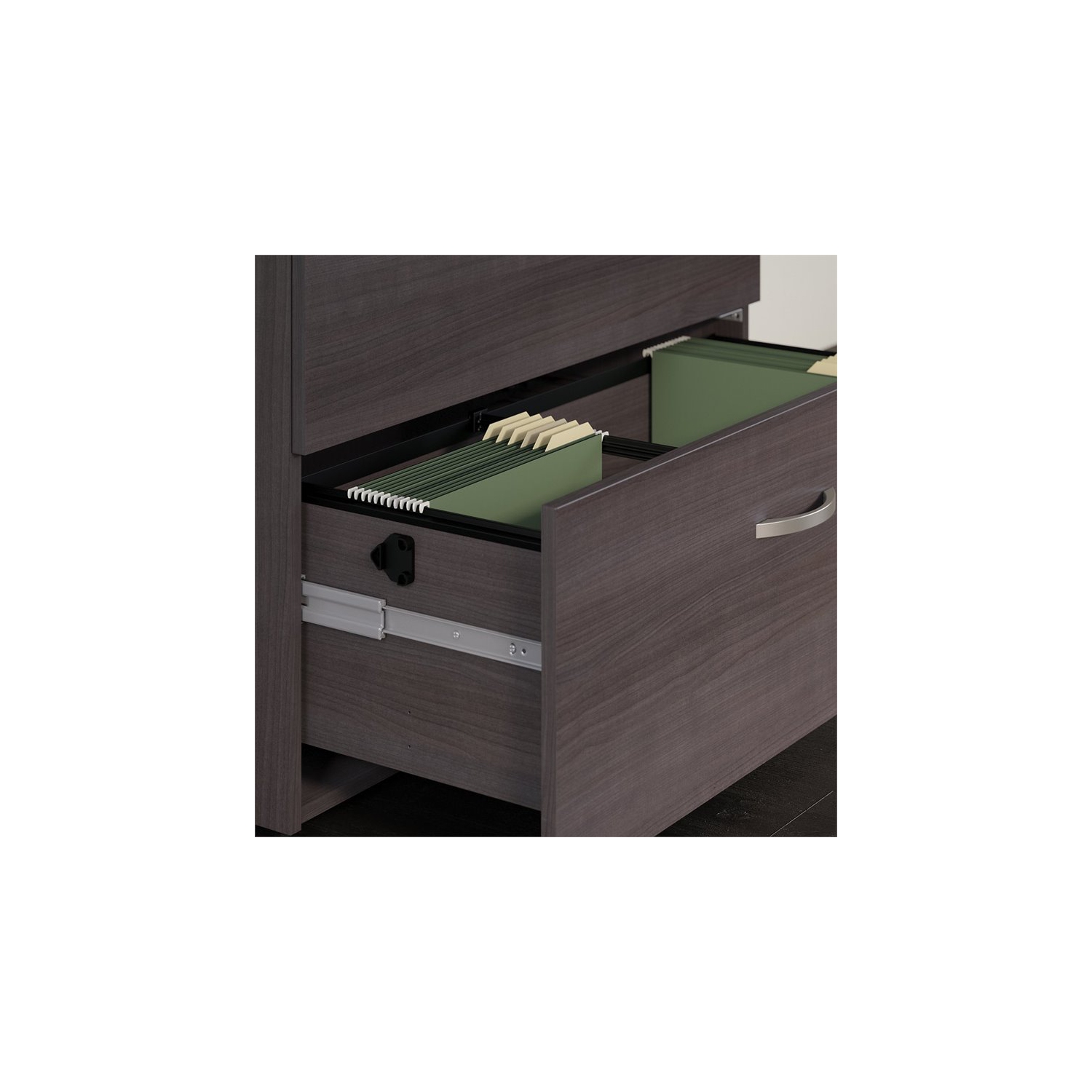 Scranton & Co Lateral File Cabinet in Storm Gray